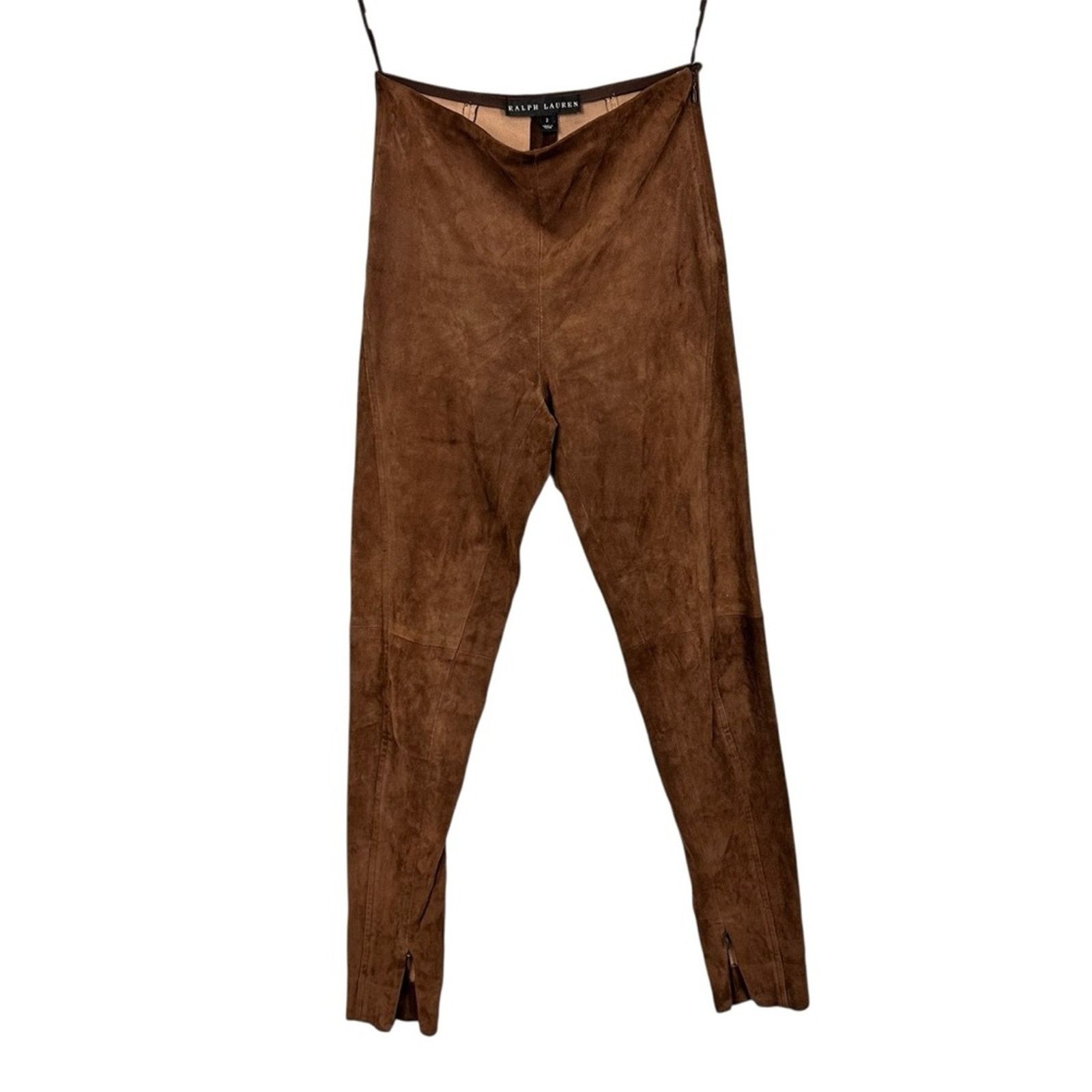 Ralph Lauren Polo Ralph Lauren Lambskin Suede Riding Pant Cinnamon Size 2 Size 26" / US 2 / IT 38 - 5 Thumbnail