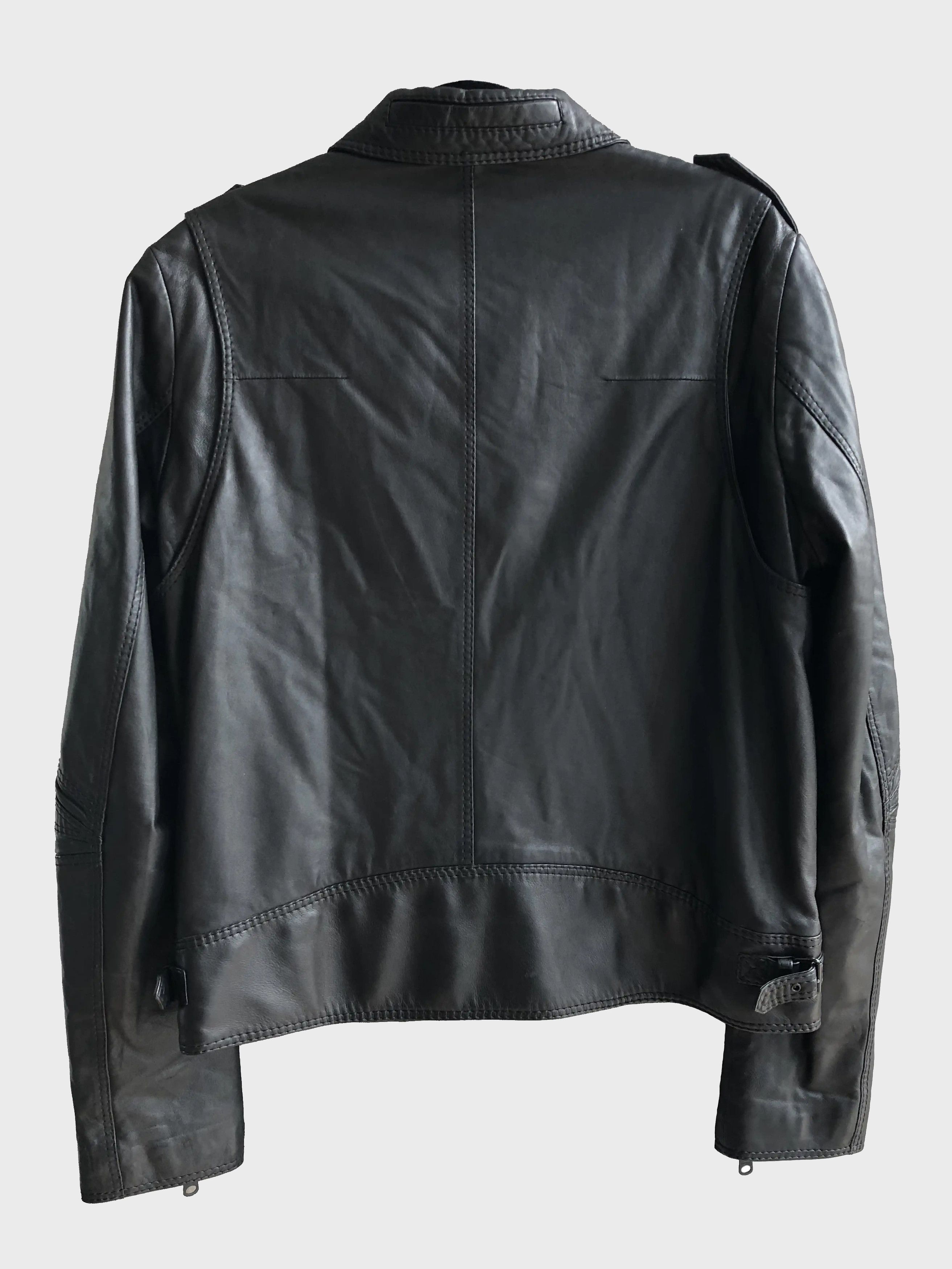 ジャケット・アウター Dior Homme 08AW Leather Biker Jacket Dior Homme, black leather biker jacket - Unique Designer Pieces