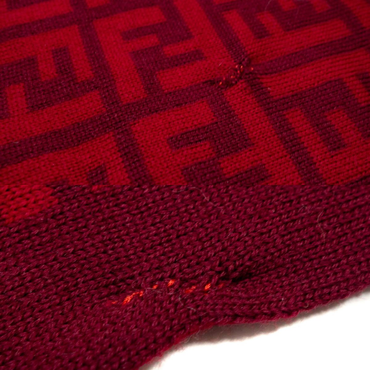 Fendi 00s FF Logo Zucca Monogram Wool Scarf Size ONE SIZE - 4 Thumbnail