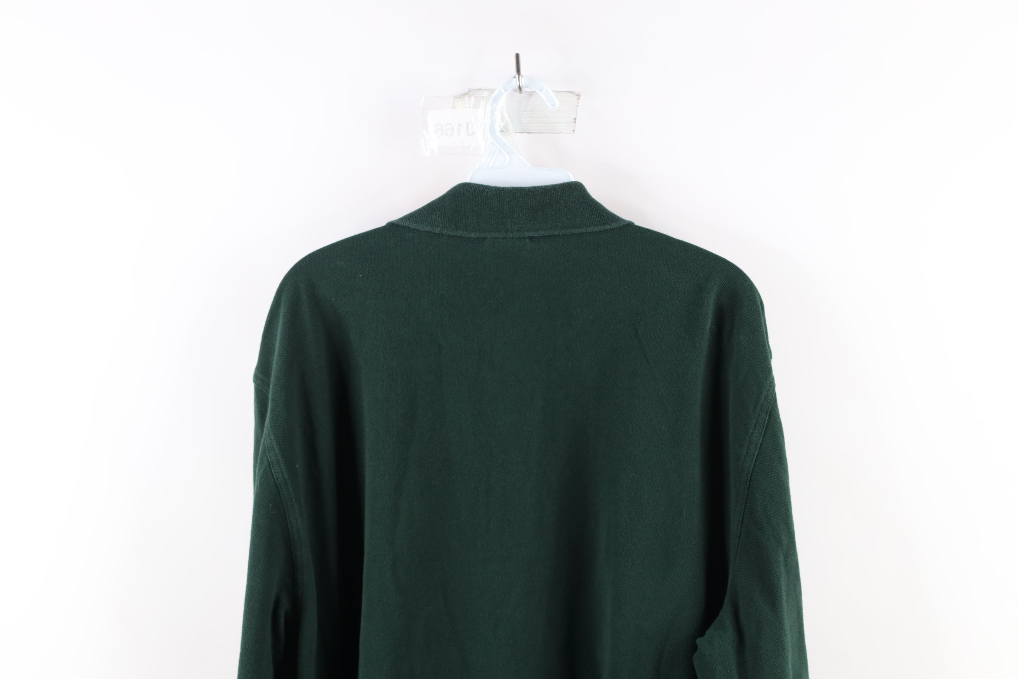 Brooks Brothers Vintage Brooks Brothers Long Sleeve Rugby Polo Shirt Green Size US XL / EU 56 / 4 - 9 Thumbnail