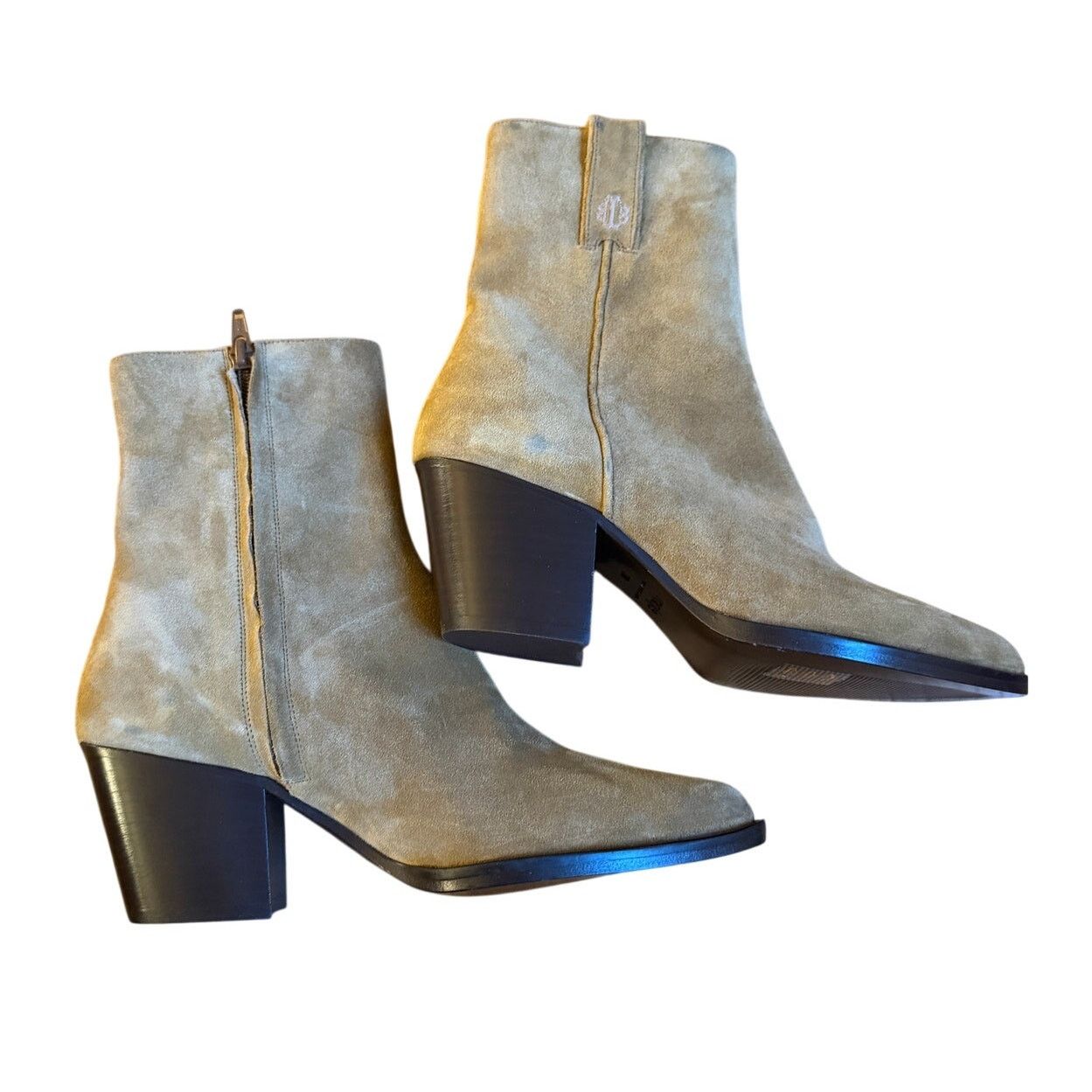 Maje Maje *New Without Box* Suede Caramel Ankle Boots Size US 7.5 / IT 37.5 - 1 Thumbnail