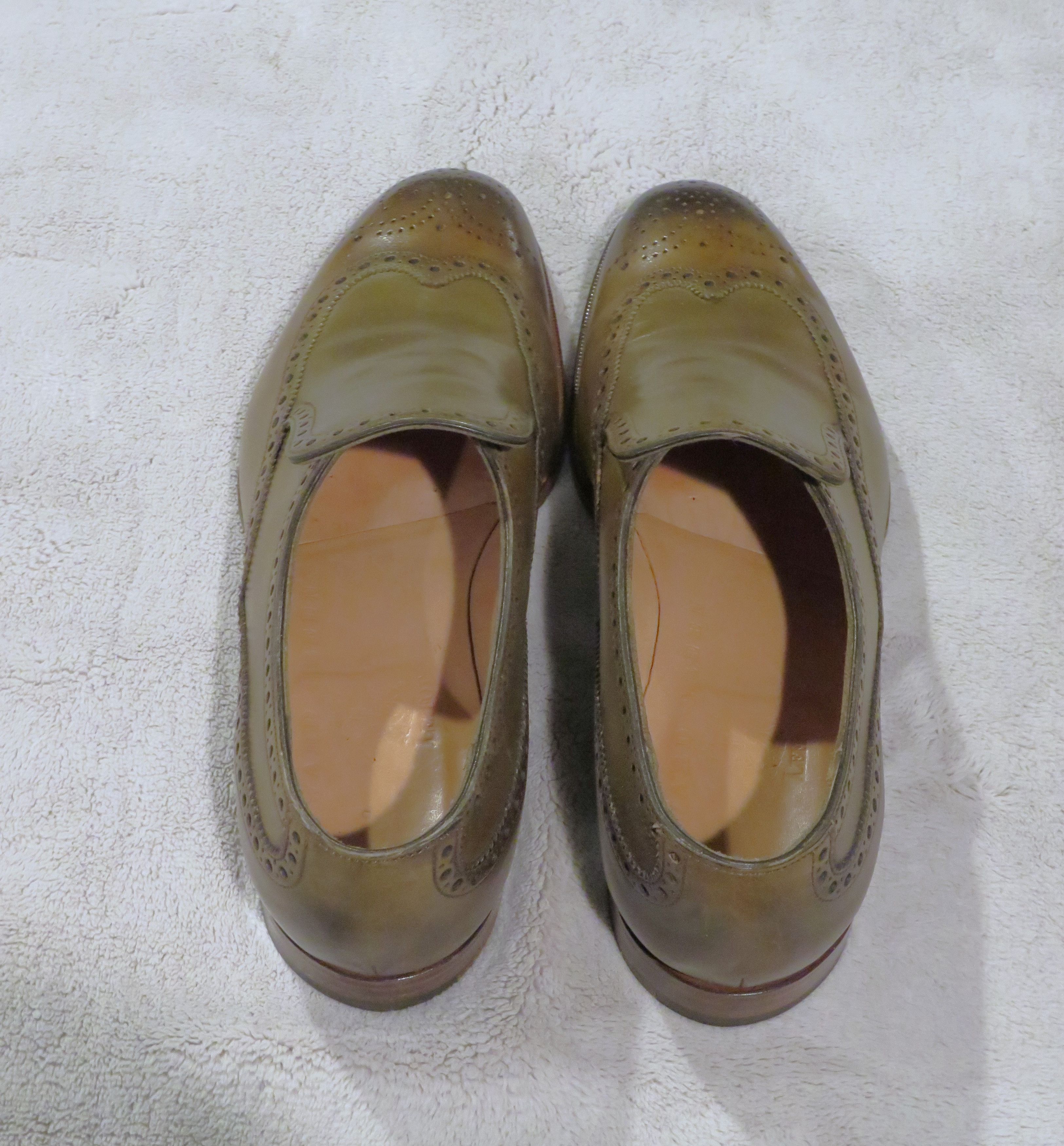 Edward Green Wigmore Chameleon Burnished Antiqued Brogue Loafers 8D Size US 8 / EU 41 - 6 Thumbnail