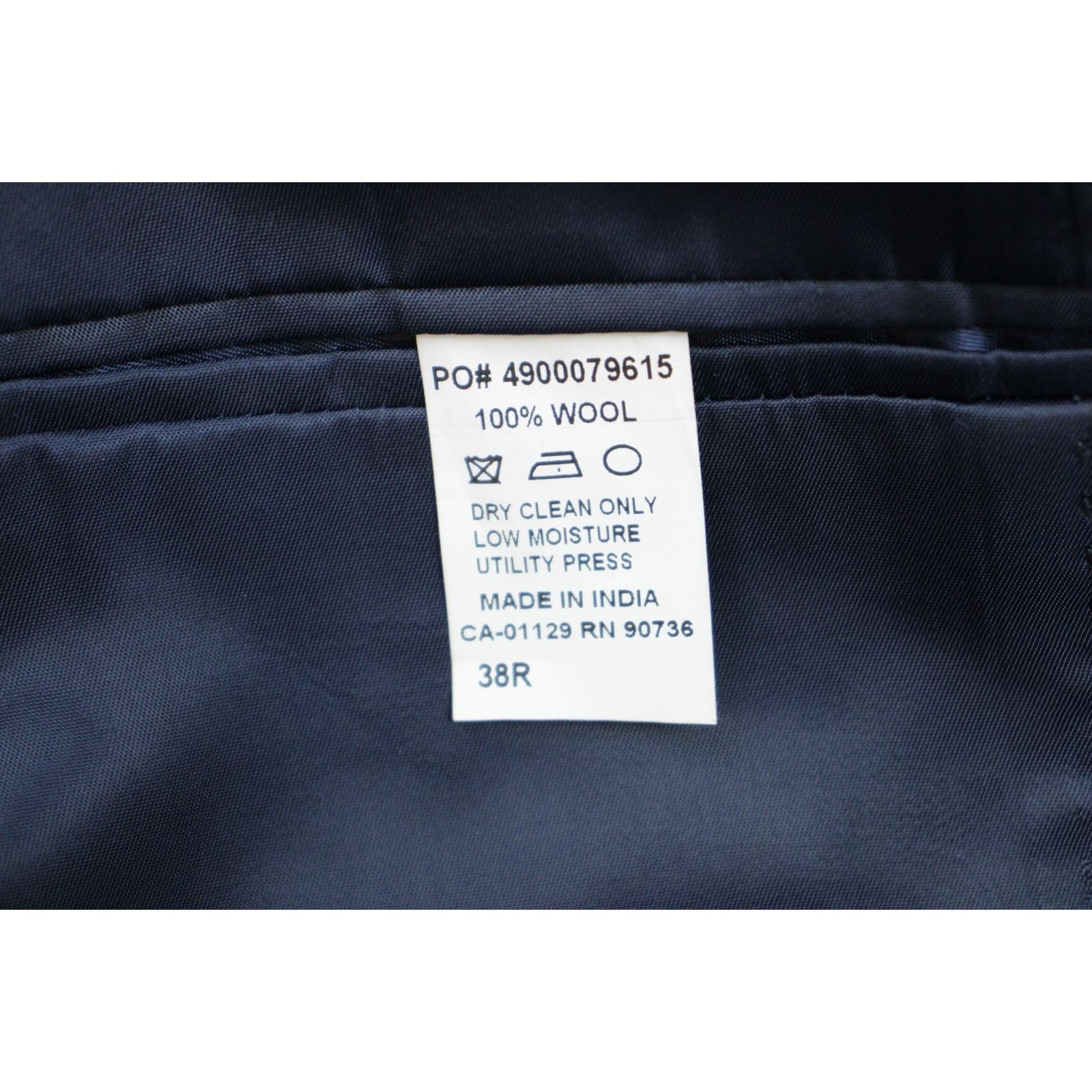 Calvin Klein Calvin Klein Blazer Mens Size 38R Check 100% Wool 2 Button Size 38R - 5 Thumbnail