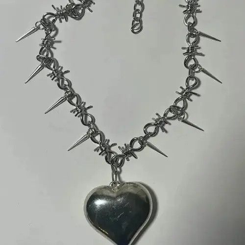 Other Gothic Heart Pendant Necklace Size ONE SIZE - 2 Thumbnail