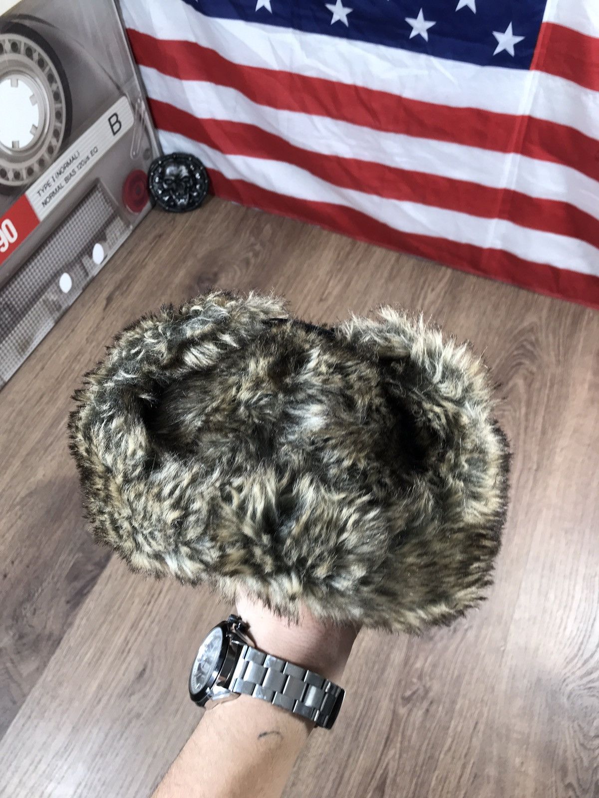 Japanese Brand × Vintage Vintage Fuzzy Mohair Hat Drill Size ONE SIZE - 9 Thumbnail