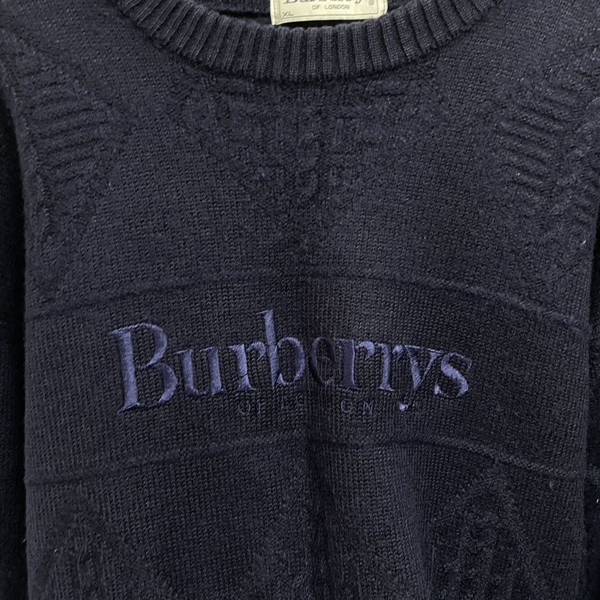 Burberry Vintage Burberry sweater jumper 90s Size US XL / EU 56 / 4 - 4 Thumbnail