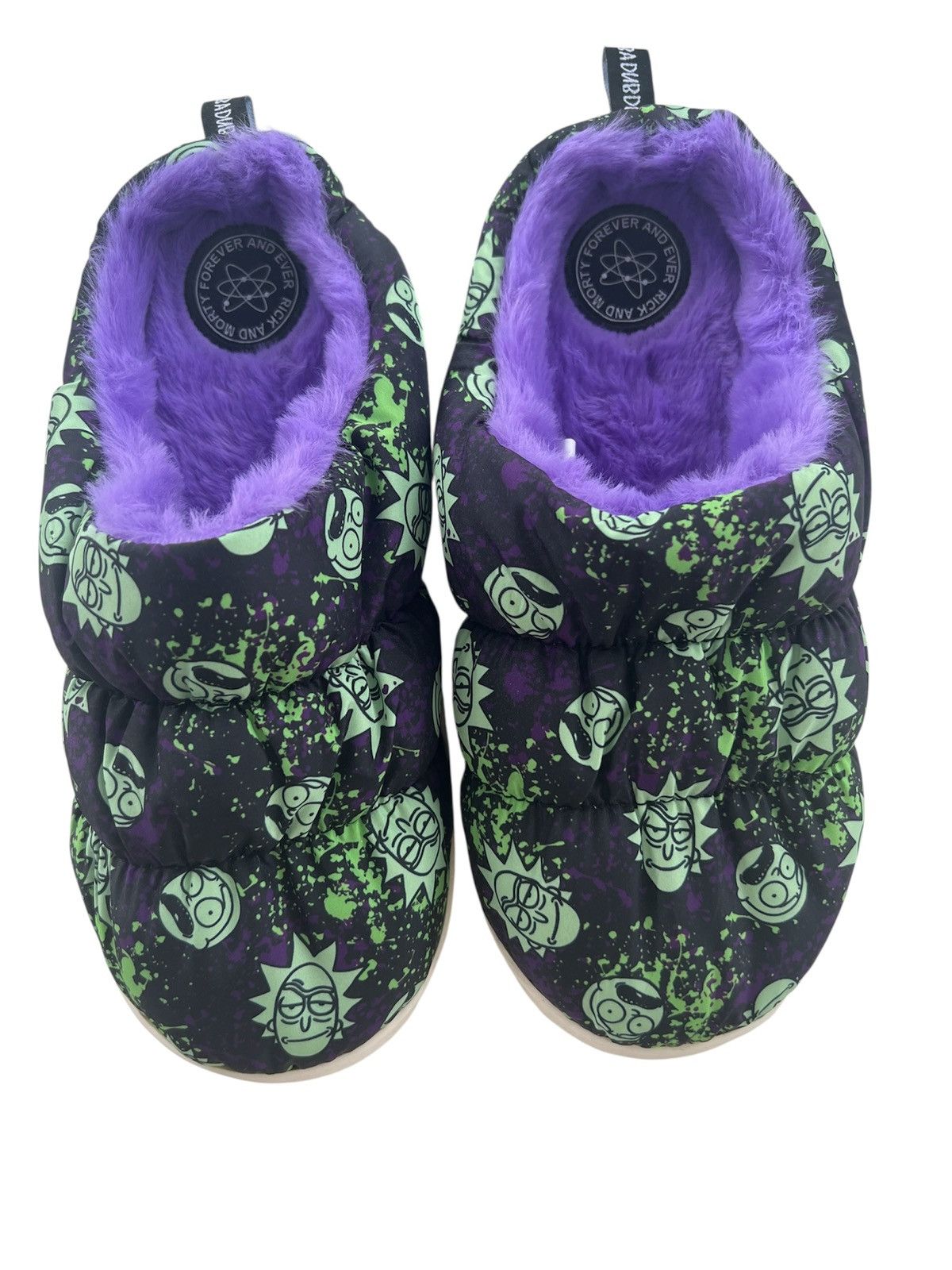 Other Official Rick and Morty “Forever” slippers Large (size 7)New Size US 7 / EU 40 - 1 Thumbnail