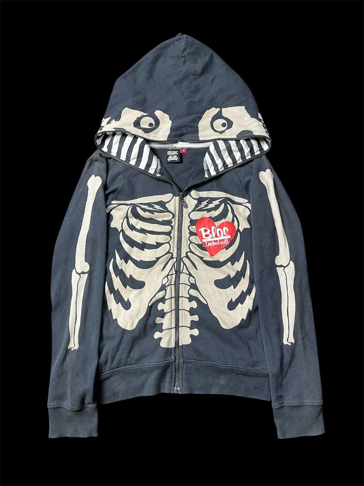 Japanese Brand Japanese skeleton Bloc Fullzipper Size US S / EU 44-46 / 1 - 2 Thumbnail