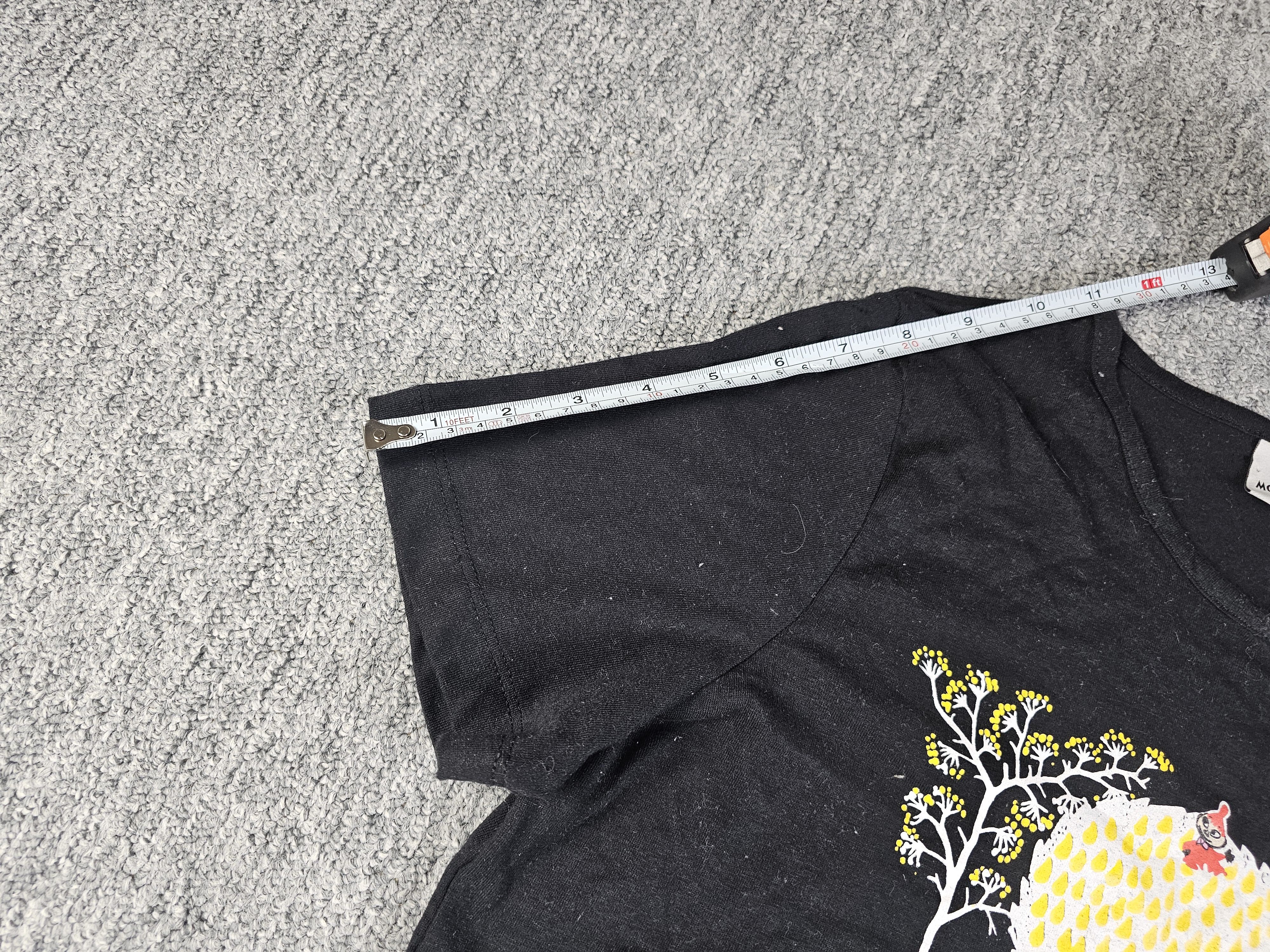 Other Moomin Moomintroll Graphic T-Shirt Black Cotton Crew Neck S Size S / US 4 / IT 40 - 7 Thumbnail