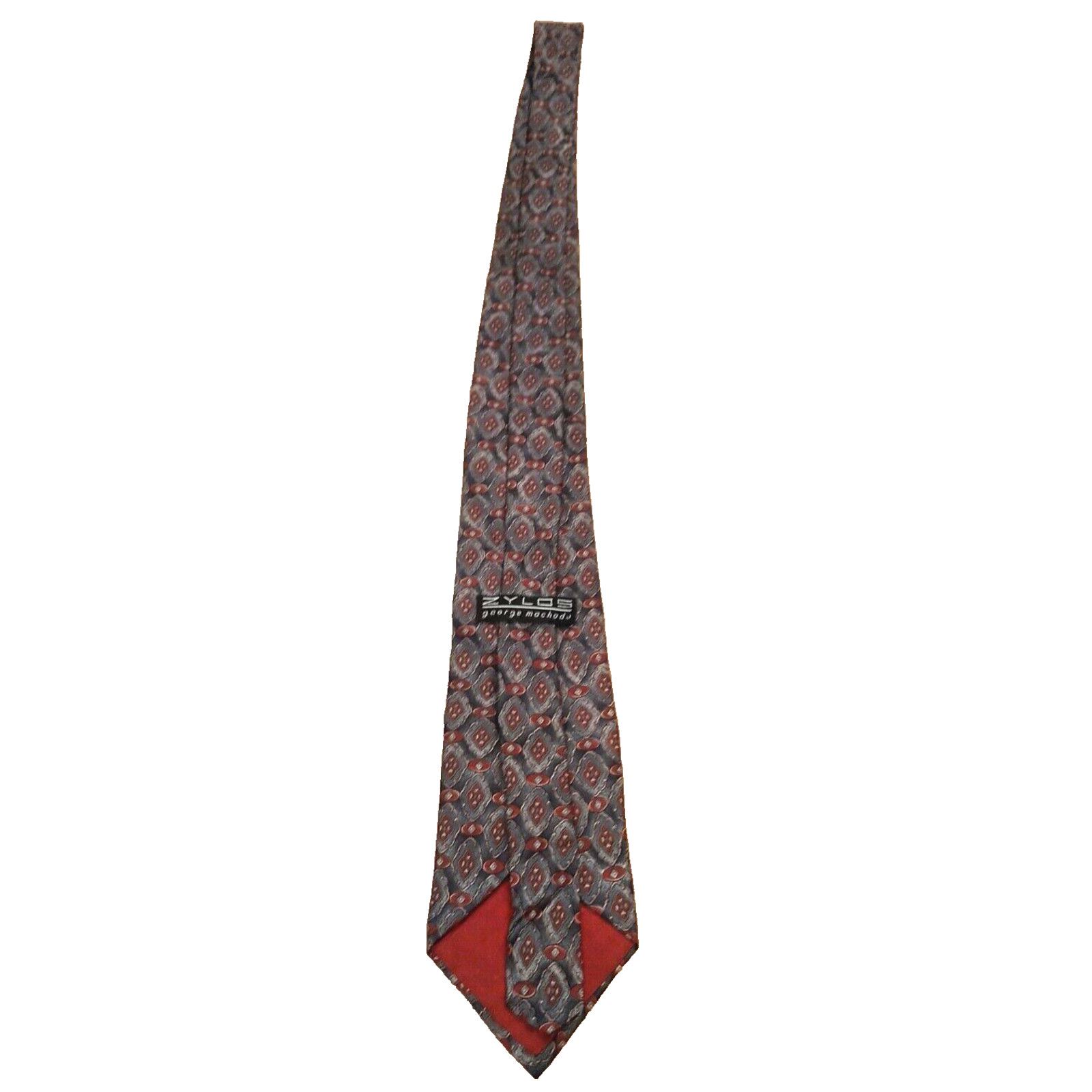 Zylos George Machado Zylos George Machado Mens Tie 55" Necktie 100% Italian Silk Size ONE SIZE - 3 Thumbnail
