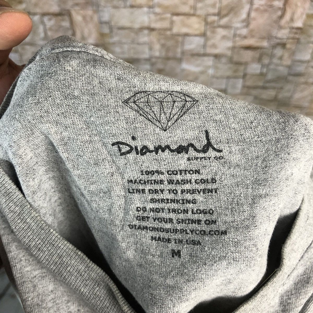 Diamond Supply Co. Diamond supply streetwear Grey Tee #A550 Size US M / EU 48-50 / 2 - 12 Thumbnail