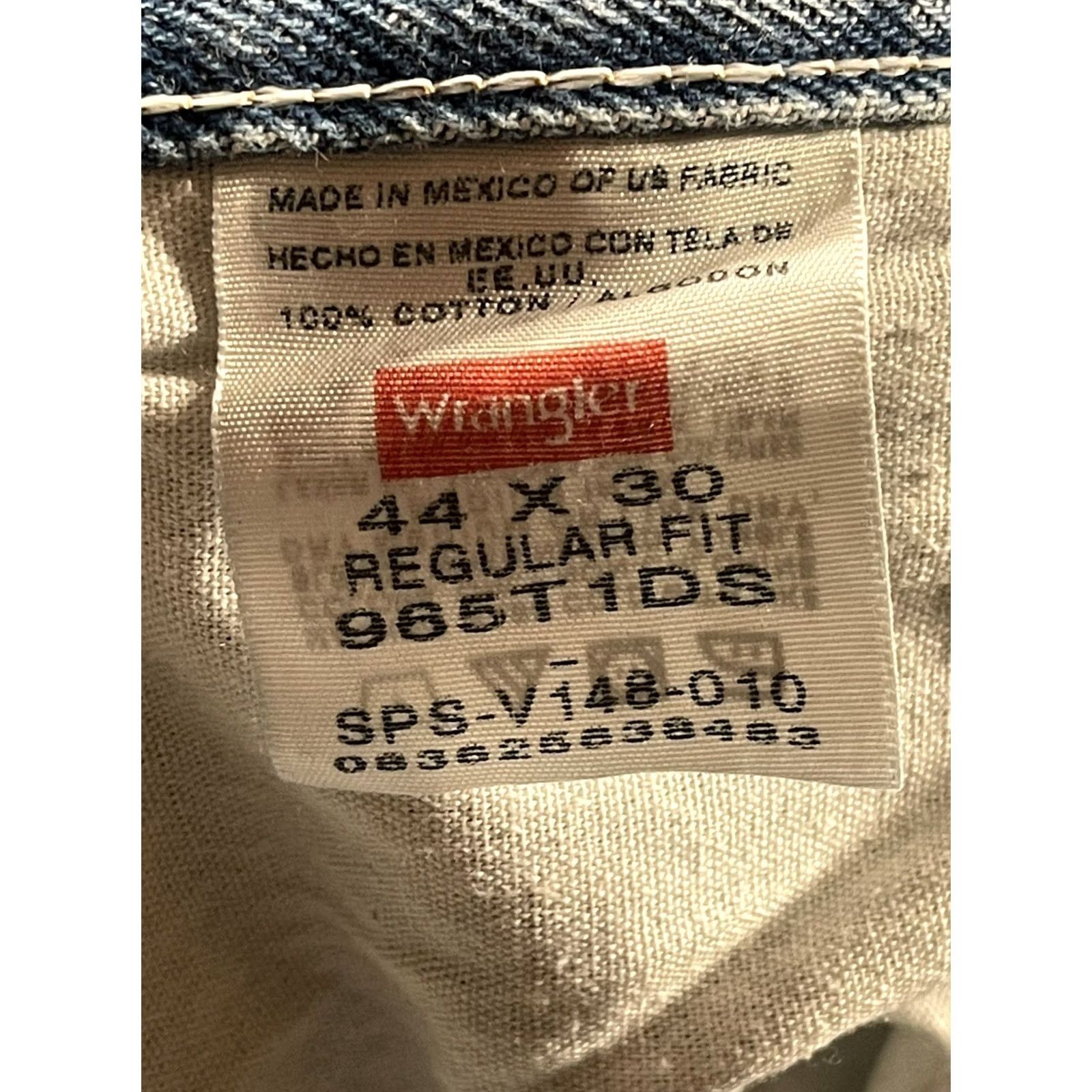Wrangler Wrangler Jeans Men's Size 44Wx30L Blue Regular Fit Denim Jeans 965T1DS Size US 44 / EU 60 - 7 Thumbnail