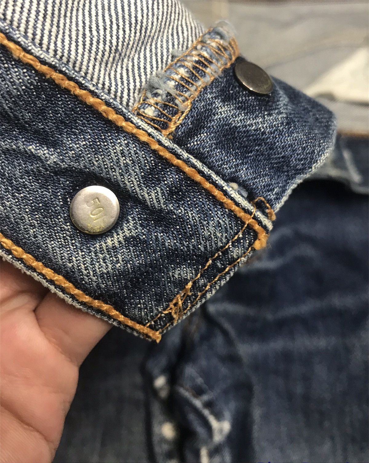 Levi's × Levi's Vintage Clothing Vintage 97 Levi’s 501 Distressed Denim Size US 31 - 9 Thumbnail