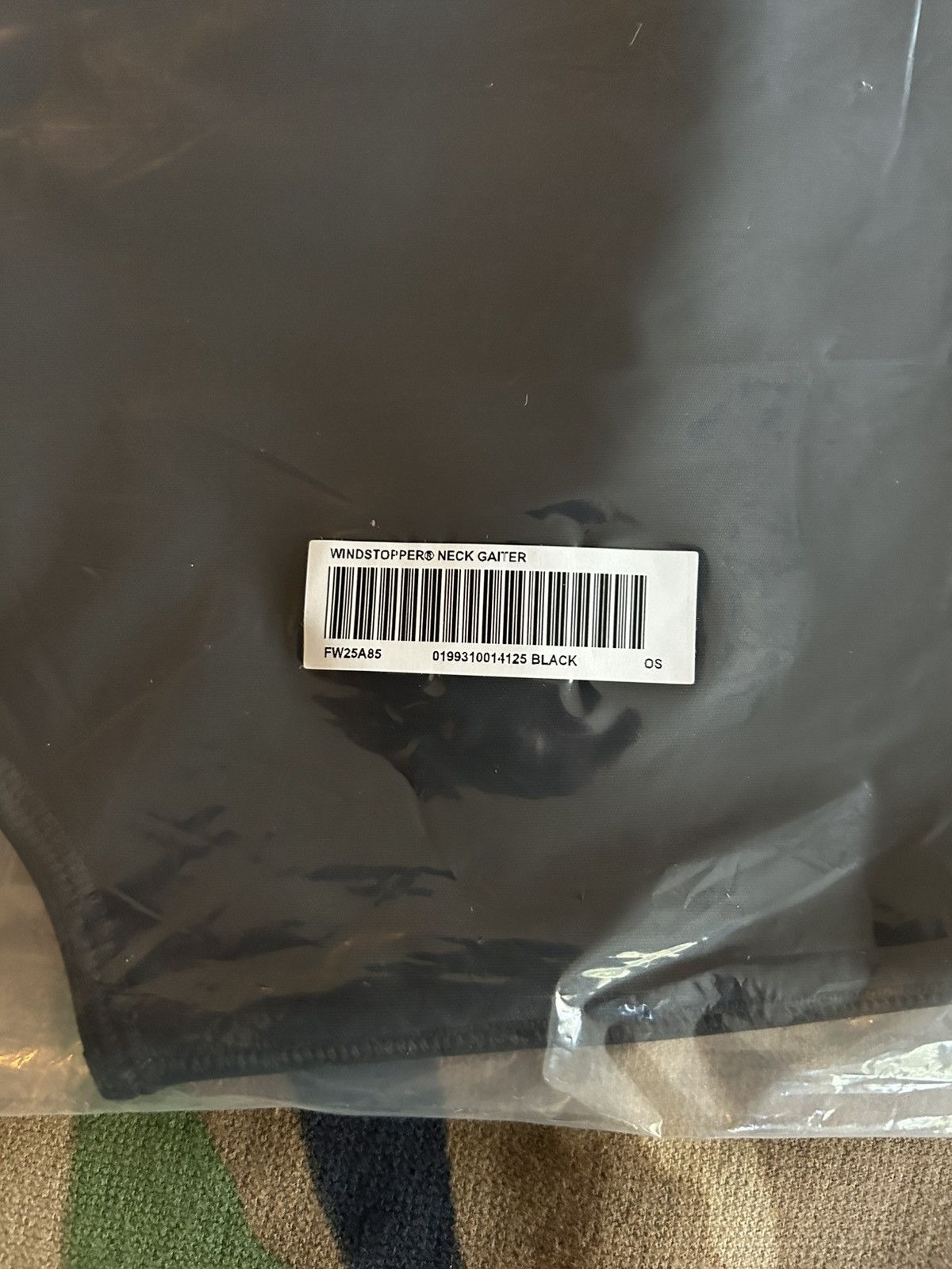 Supreme Supreme Windstopper Neck Gaiter Black FW25 Size ONE SIZE - 6 Thumbnail