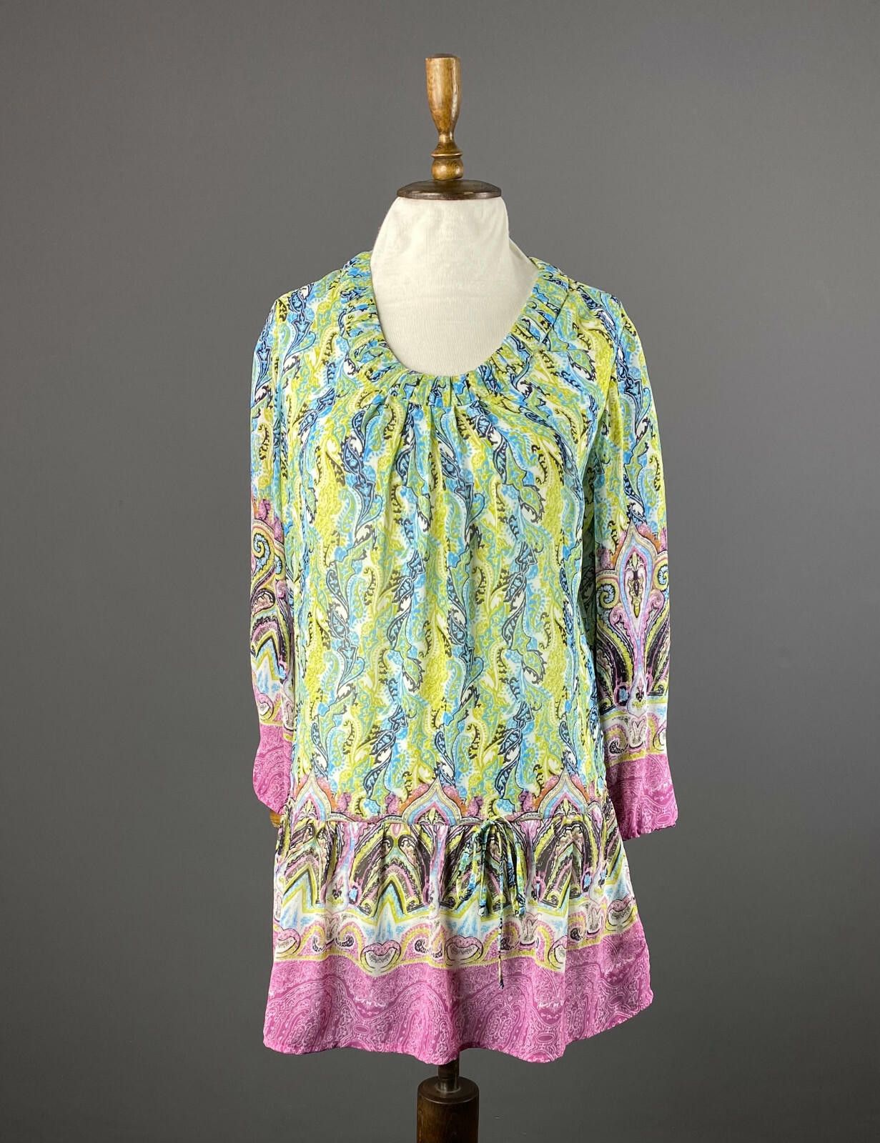 Melvin & Hamilton Ladies Malvin Multicolor Floral Belted Tunic Dress Size 38 Size M / US 6-8 / IT 42-44 - 1 Thumbnail