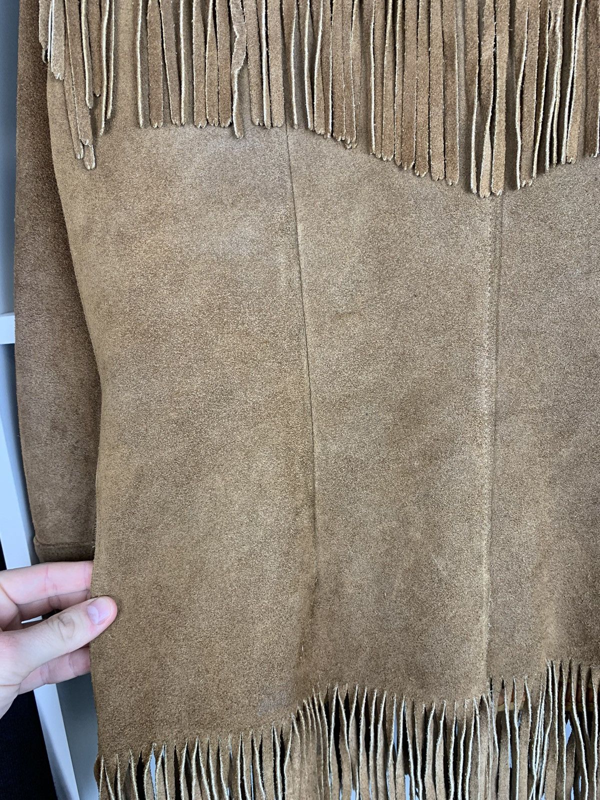 Cowboy Equipment × Vintage Vtg K-Bar-Z Ranchwear by Pyramid Cowboy Flanged Suede Jacket Size US L / EU 52-54 / 3 - 13 Thumbnail