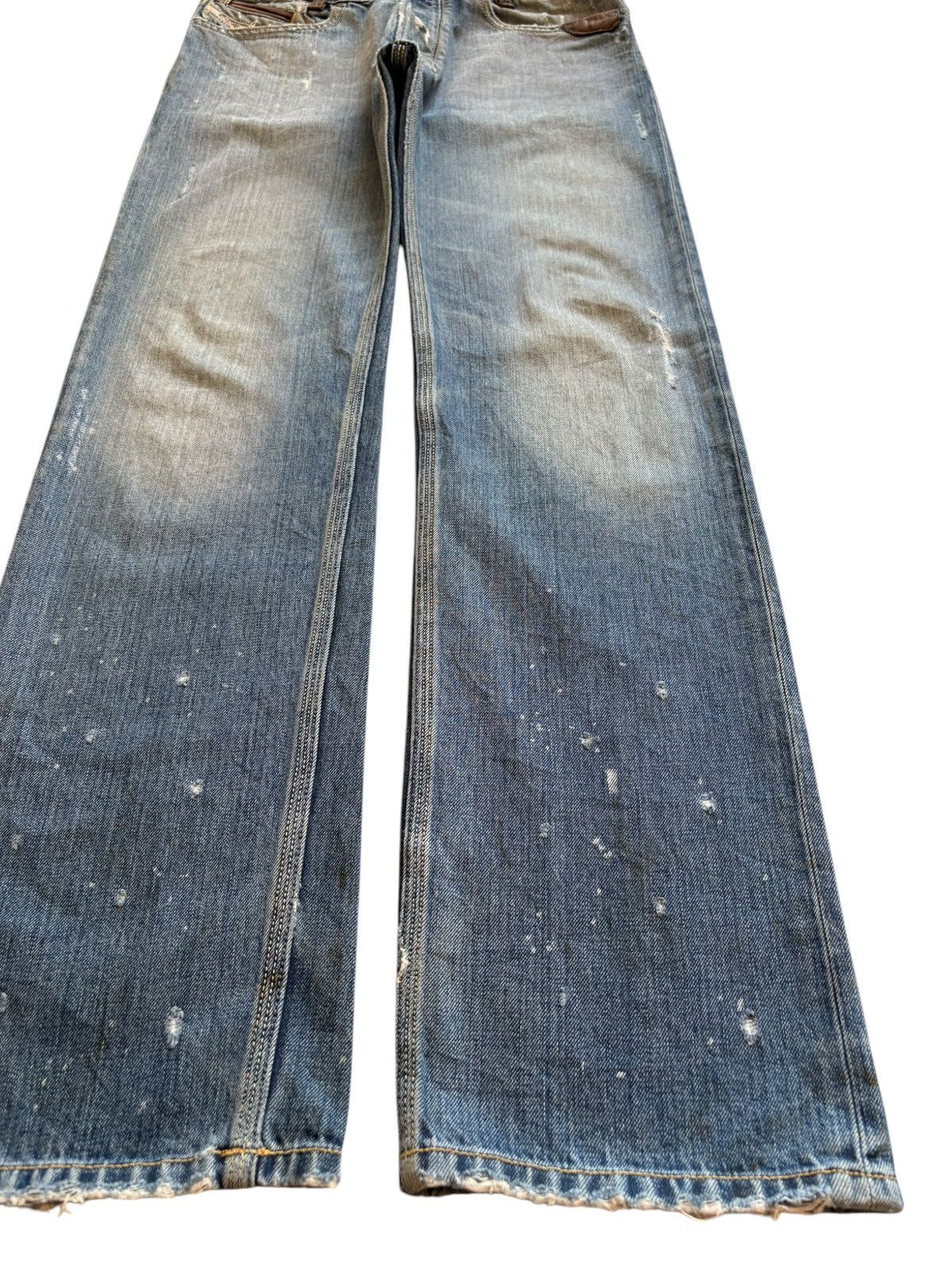 Diesel Vintage Diesel Onijo Bleached Mud Wash Distressed Jeans Size US 31 - 7 Thumbnail