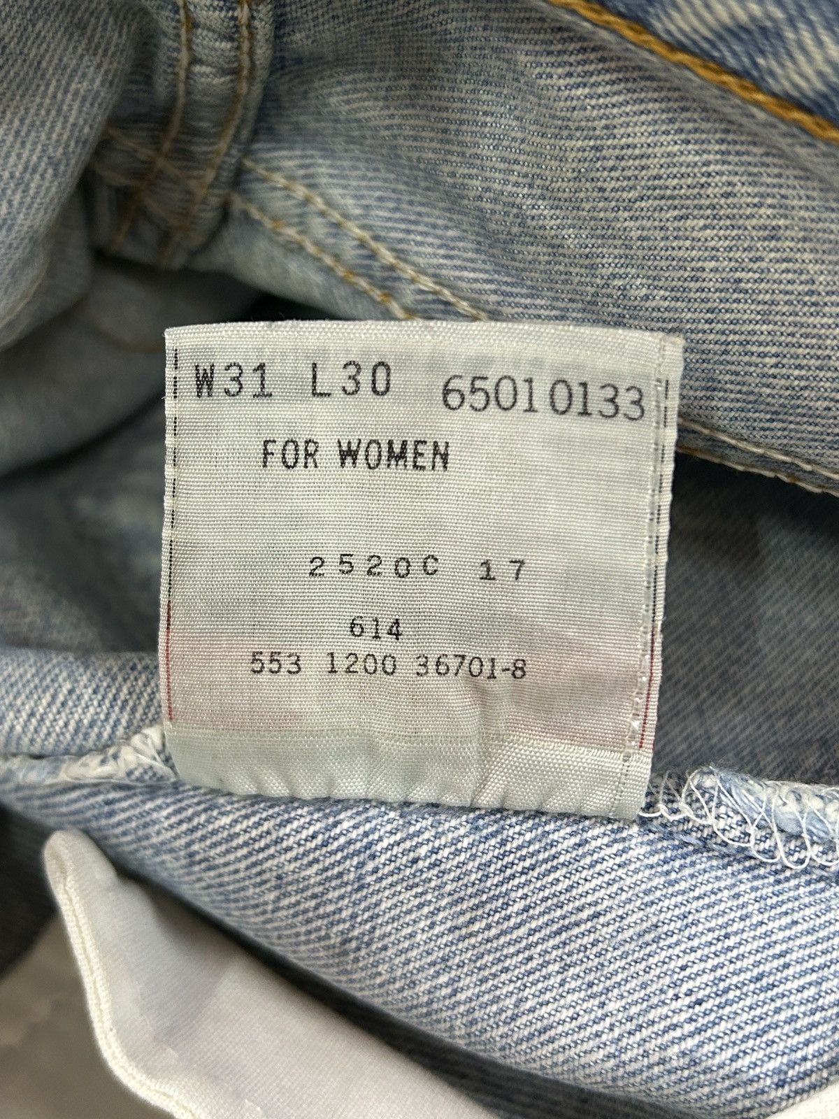 Levi's × Levi's Vintage Clothing Vintage Levi’s 501 Custom Aditi Art Overprint Jeans Size 30" / US 8 / IT 44 - 25 Thumbnail