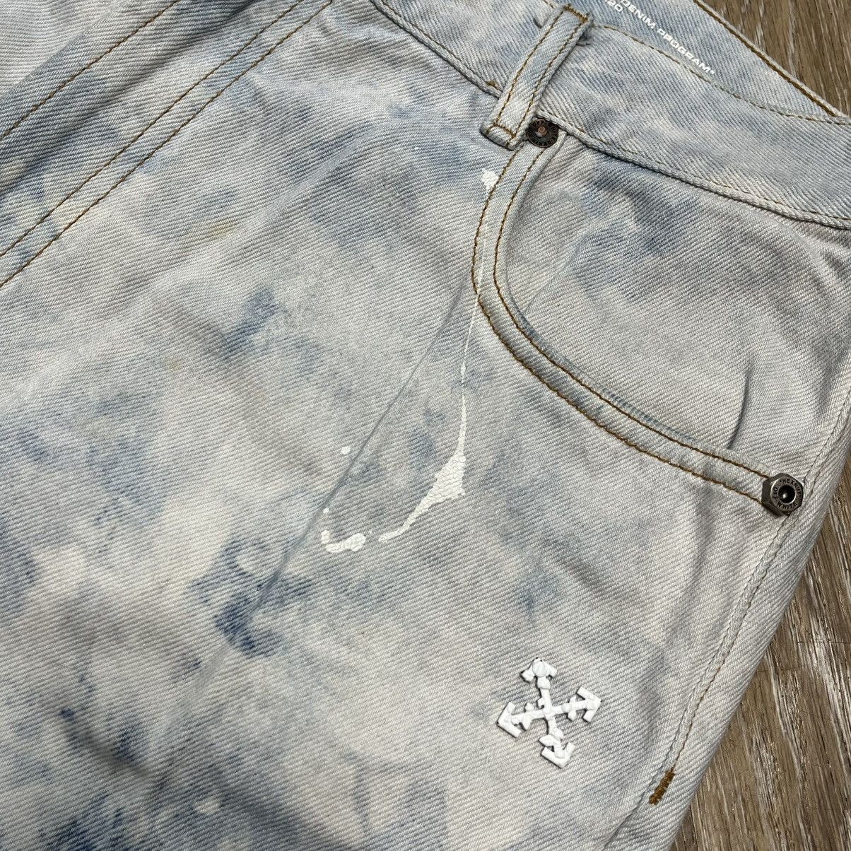 Off-White × Virgil Abloh RARE extreme bleach off white jeans Size US 34 / EU 50 - 5 Thumbnail