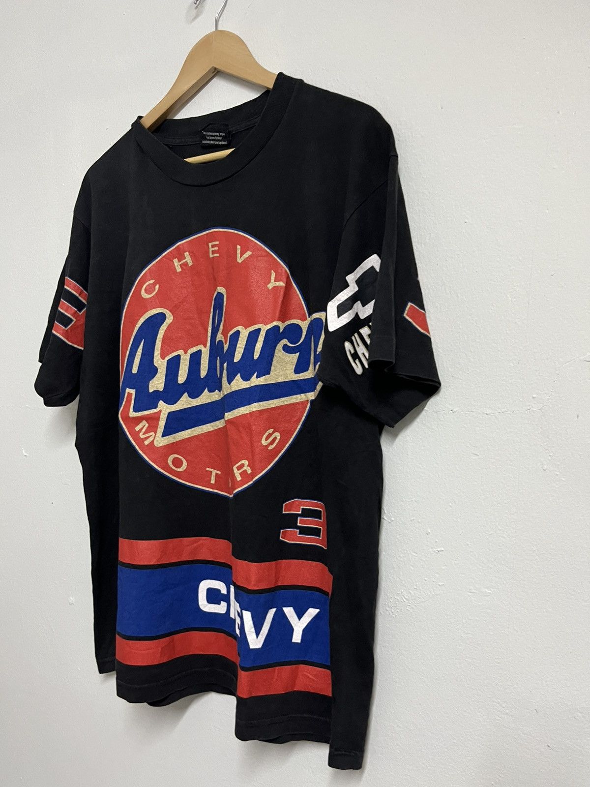 Rap Tees 💥RARE CHEVROLET AUBURN MOTORS Fullprinted T Shirts Size US L / EU 52-54 / 3 - 2 Thumbnail
