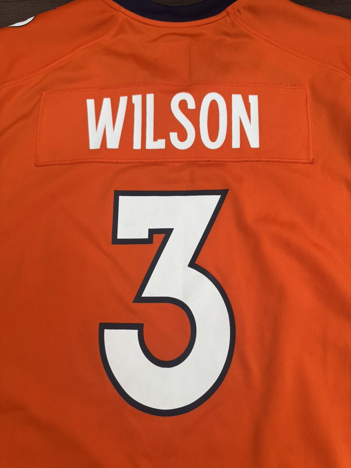 Nike Denver Broncos Russell Wilson #3 NFL On Field Home Jersey Size US L / EU 52-54 / 3 - 8 Thumbnail