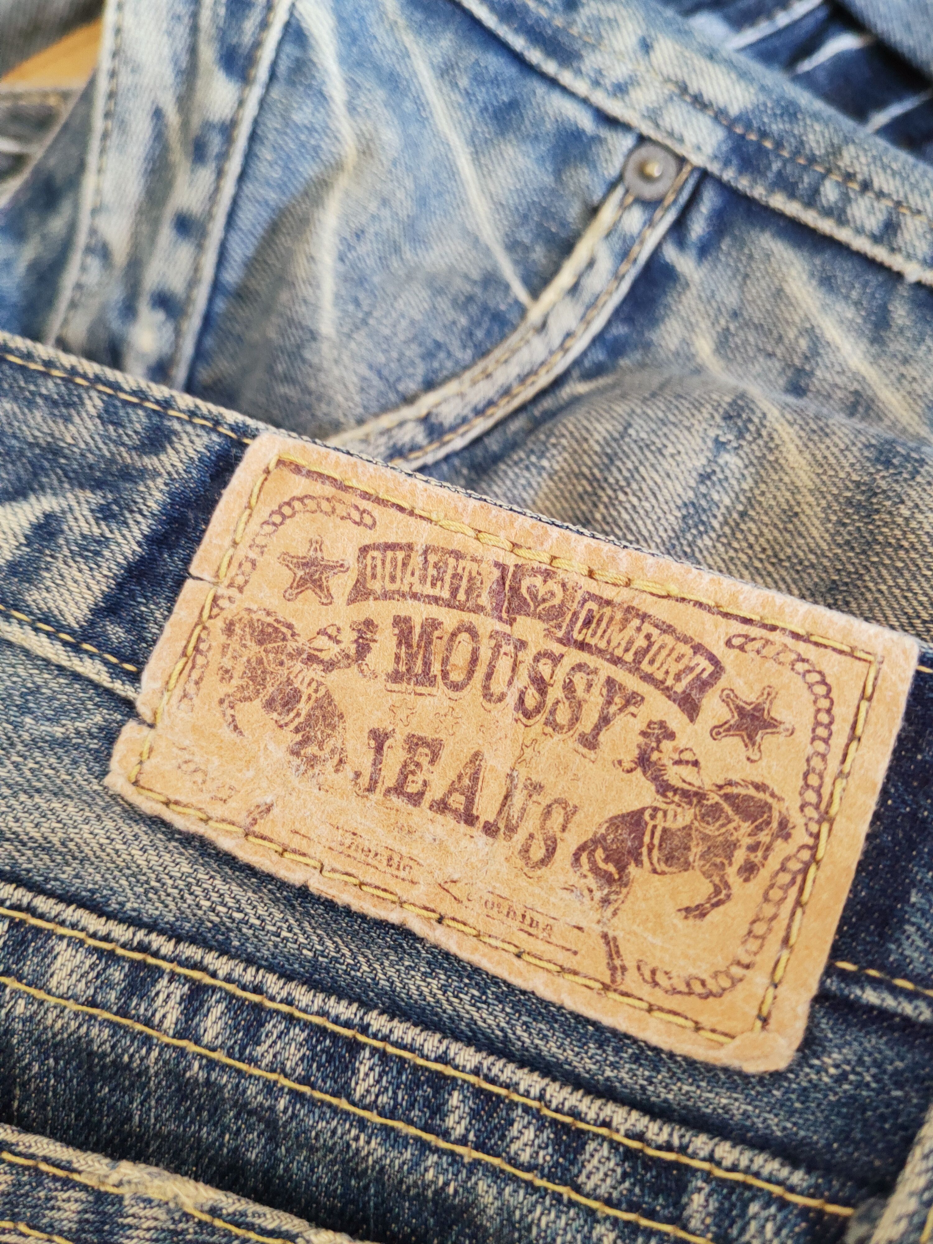 Japanese Brand Moussy Blue Distressed Ripped Jeans #W657 Size 30" / US 8 / IT 44 - 12 Thumbnail