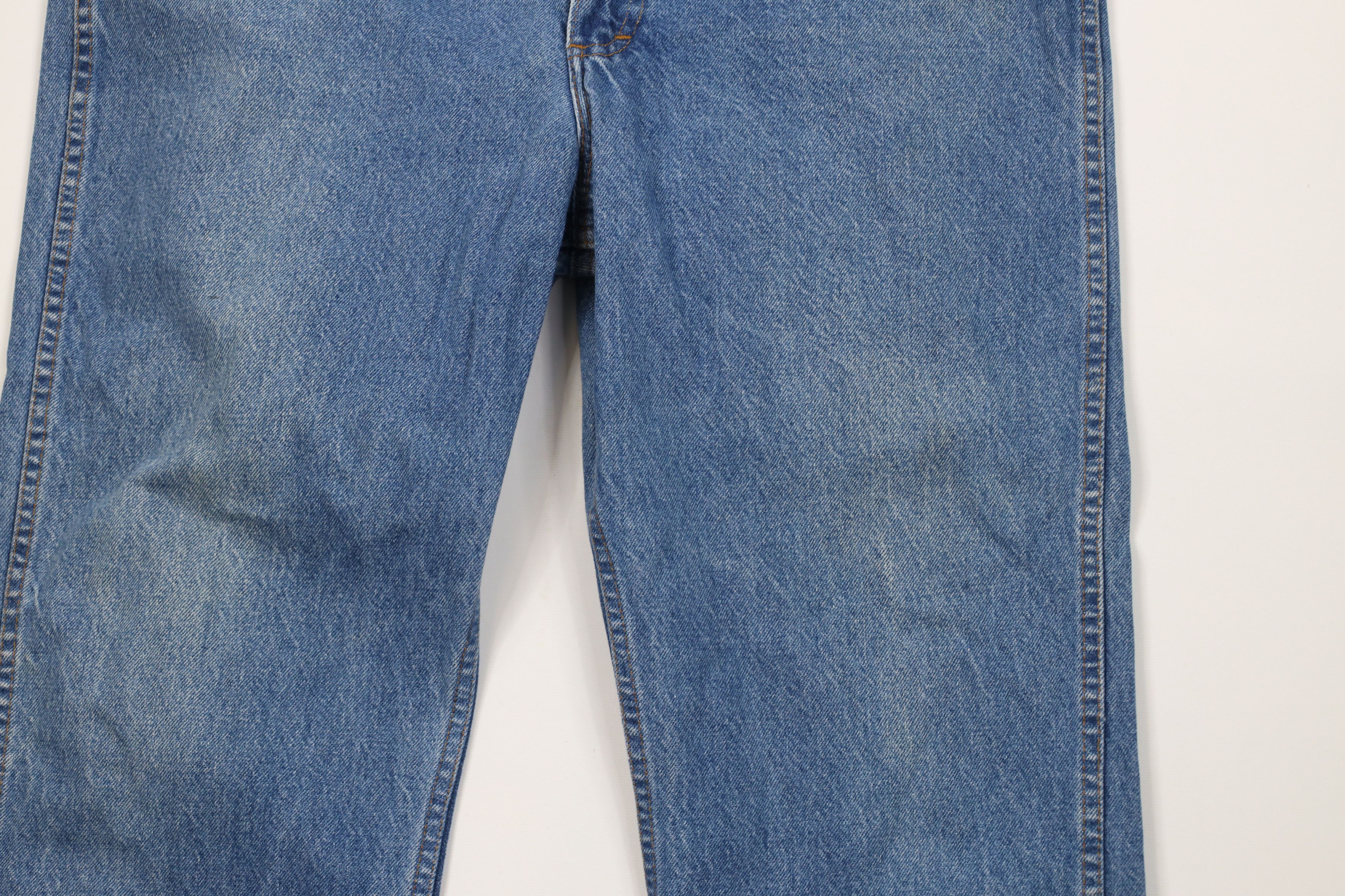 Vintage Vintage 70s 80s Streetwear Wide Leg Denim Jeans Blue Cotton Size US 38 / EU 54 - 3 Thumbnail