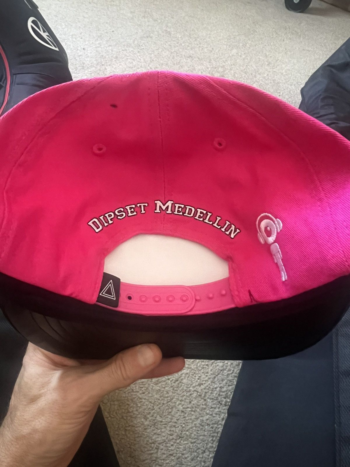 Dipset Dipset Couture Diplomats Medellin pink & black snapback hat Size ONE SIZE - 3 Thumbnail