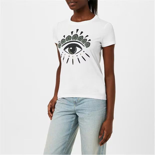 Kenzo o1g2r1mq1024 Eye Icon T Shirt in White Size XXS / US 00 / IT 34 - 5 Thumbnail