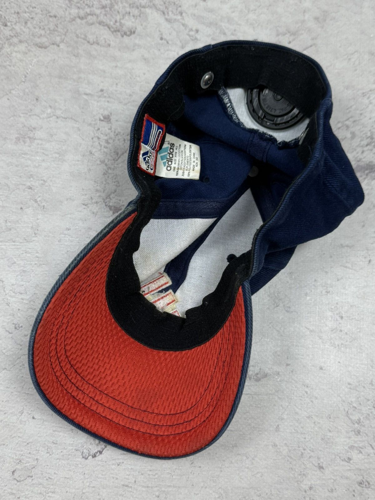 Adidas VTG Adidas Twist Dial Adjuster Jeans Baseball Cap Closure Size ONE SIZE - 8 Thumbnail