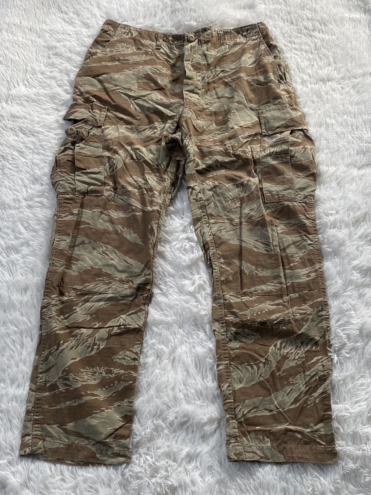 Vintage Army Tiger Stripe Camouflage Cargo Pant