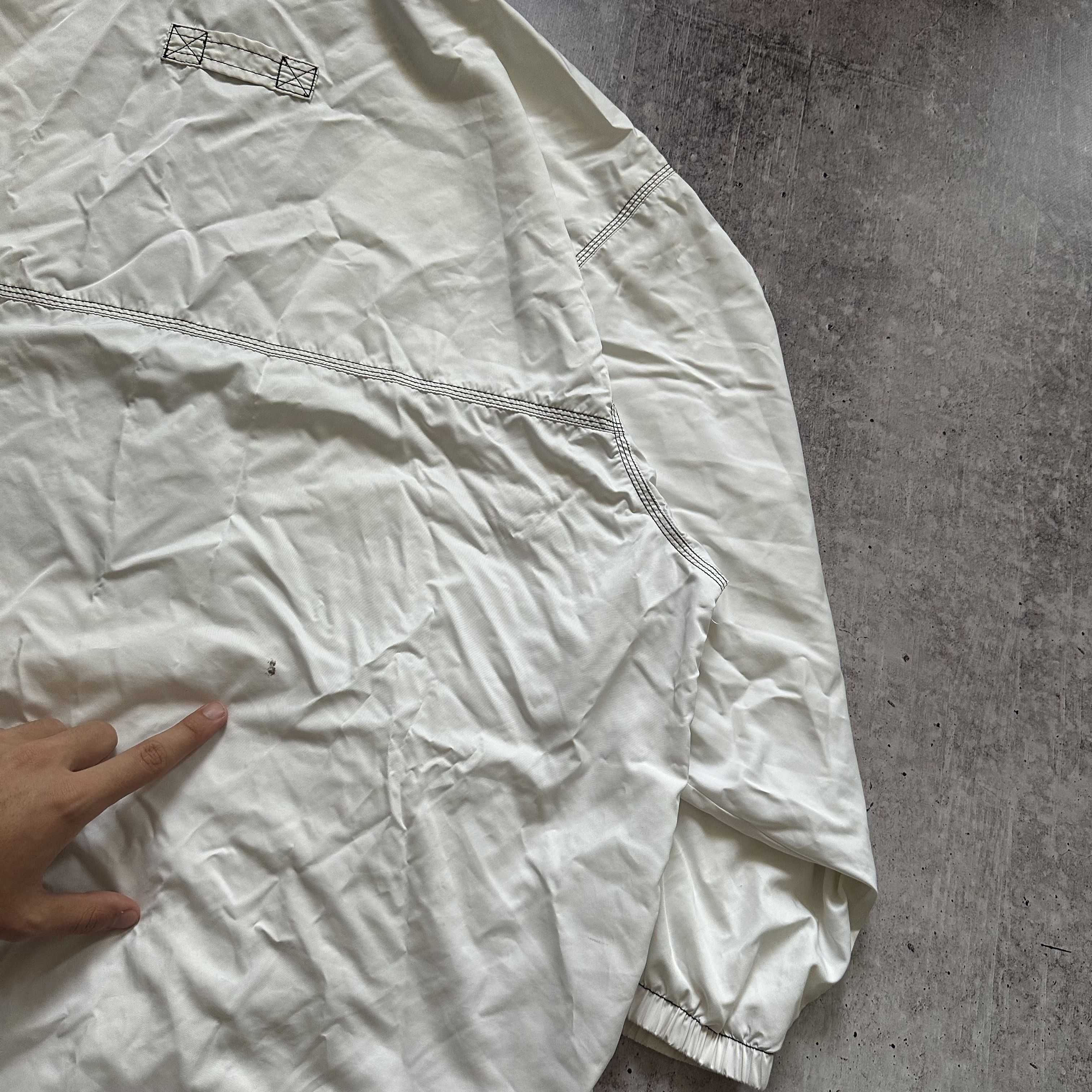 Nike × Vintage Nike 90s Vintage Center Swoosh Nylon Drill Anorak Jacket Size US XL / EU 56 / 4 - 7 Thumbnail