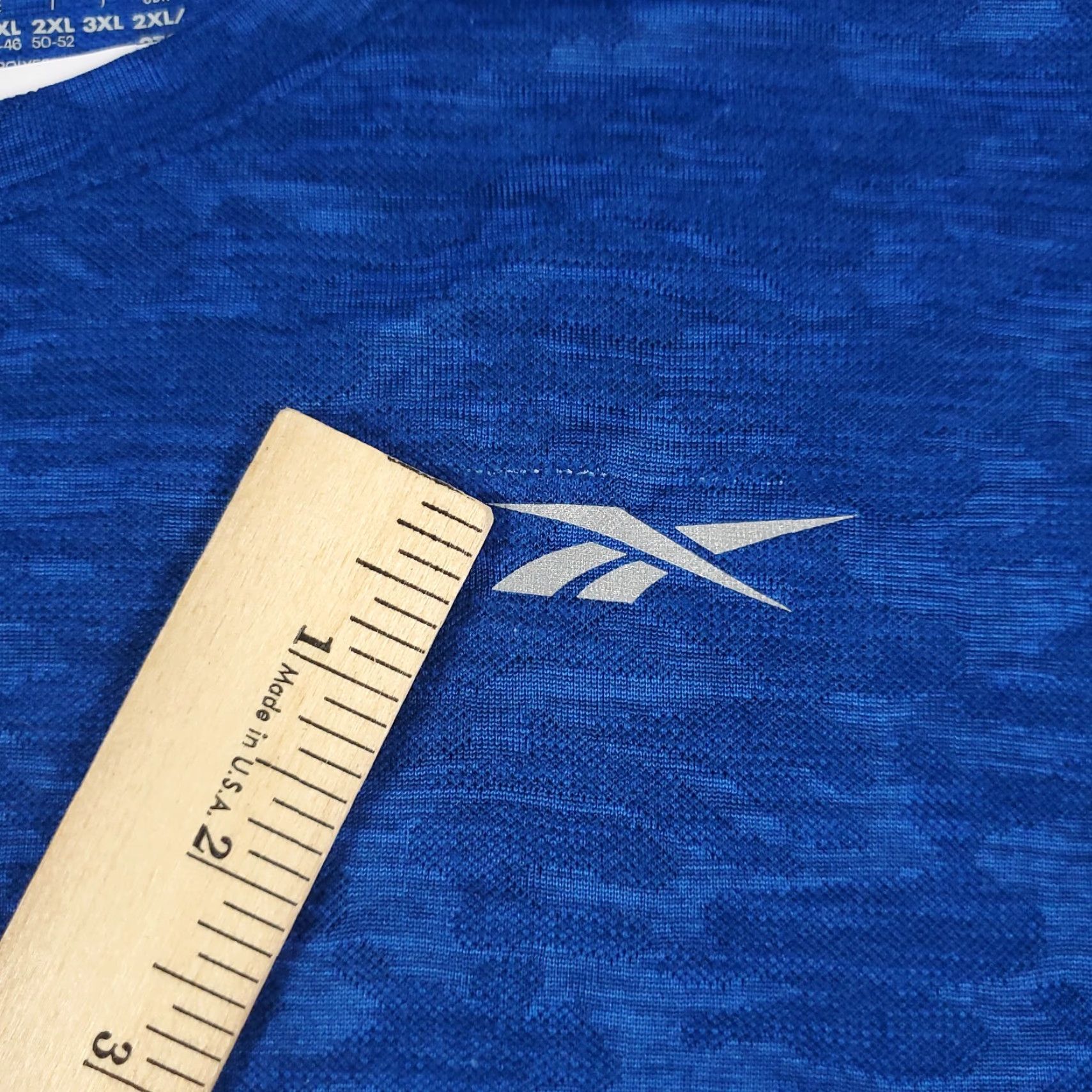 Reebok Reebok Shirt Mens 2XL Blue Logo Short Sleeve Crew Neck Cotton Blend Adult Vintage No Size US XXL / EU 58 / 5 - 3 Thumbnail