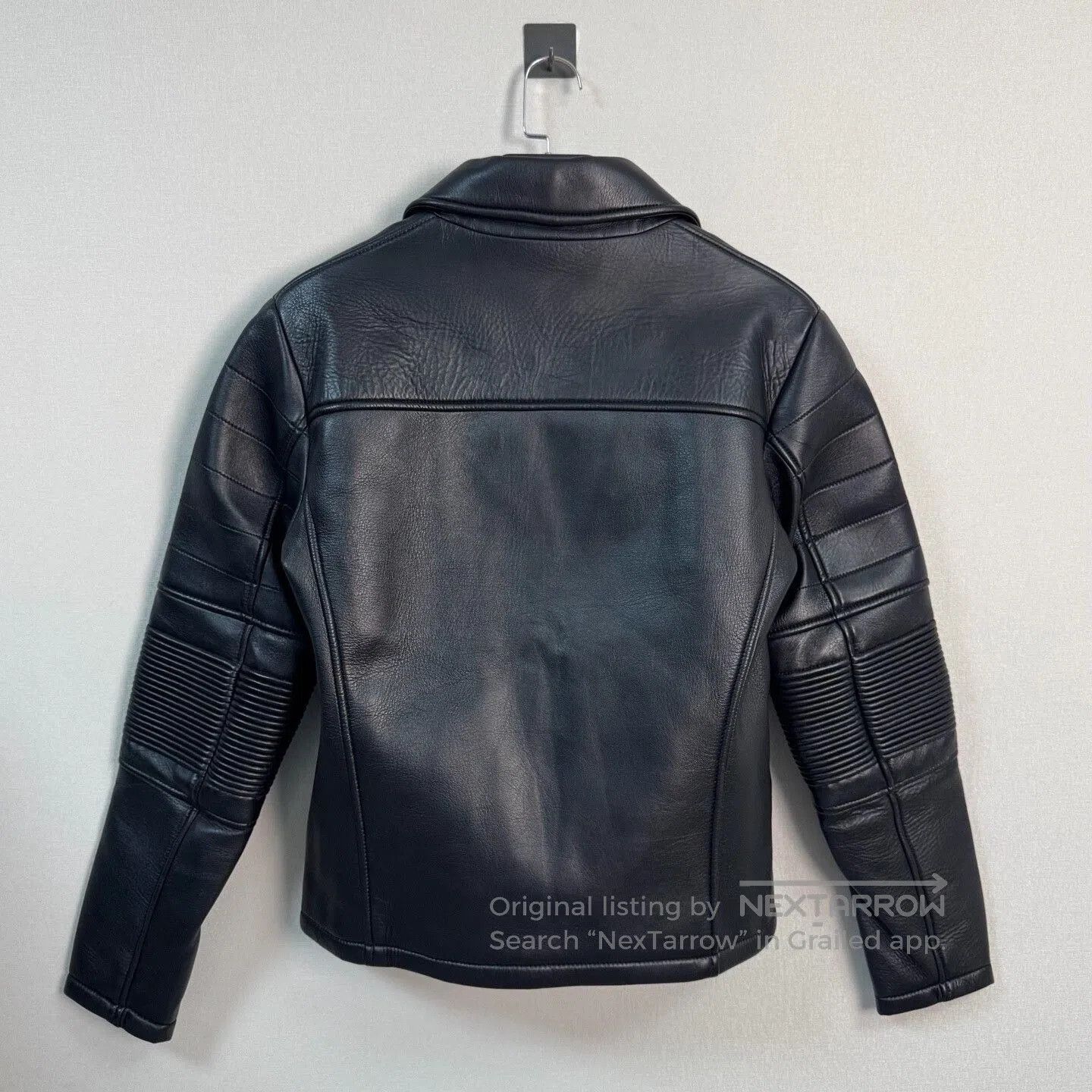 Armani armani black leather biker jacket for men. Size US L / EU 52-54 / 3 - 2 Thumbnail