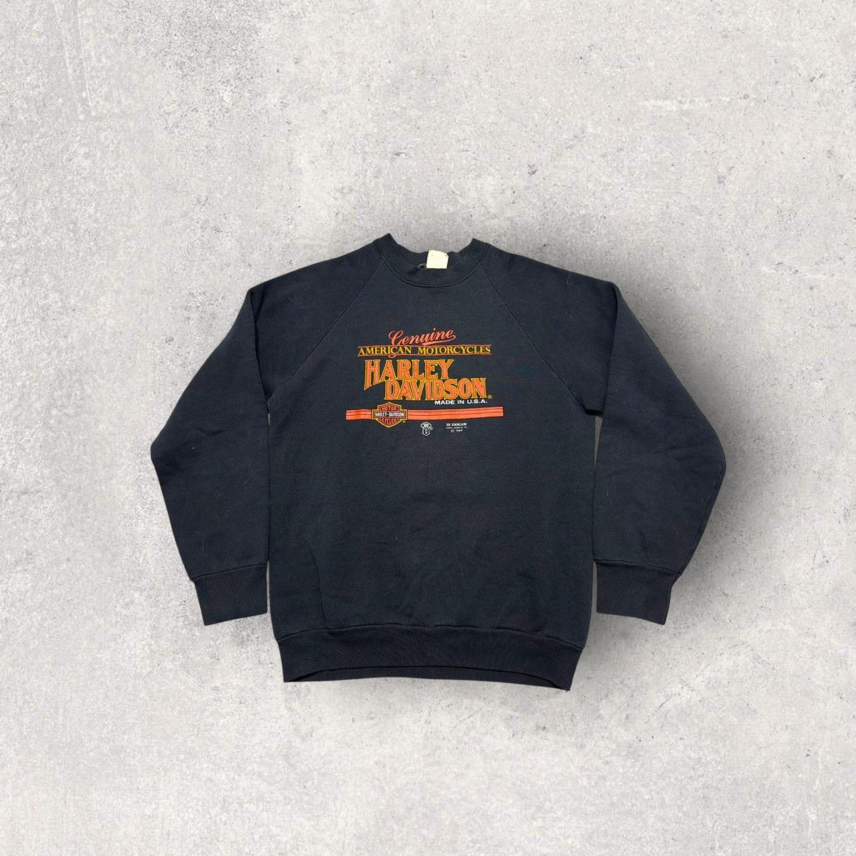Fruit Of The Loom × Harley Davidson × Vintage Vintage Harley Davidson 3D Emblem sweatshirt Size US M / EU 48-50 / 2 - 1 Thumbnail