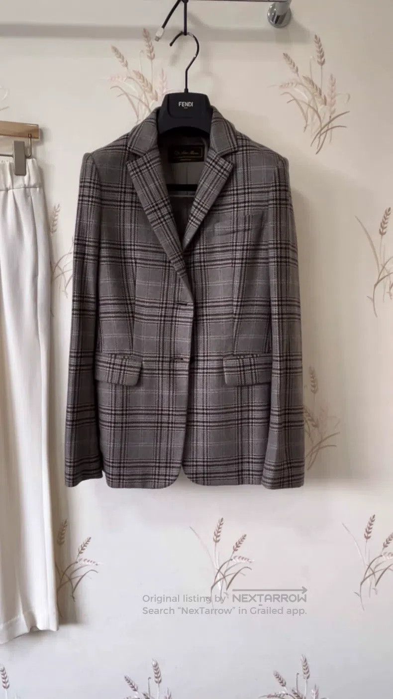 Loro Piana Loro Piana Plaid cashmere blazer Size XS / US 0-2 / IT 36-38 - 1 Thumbnail