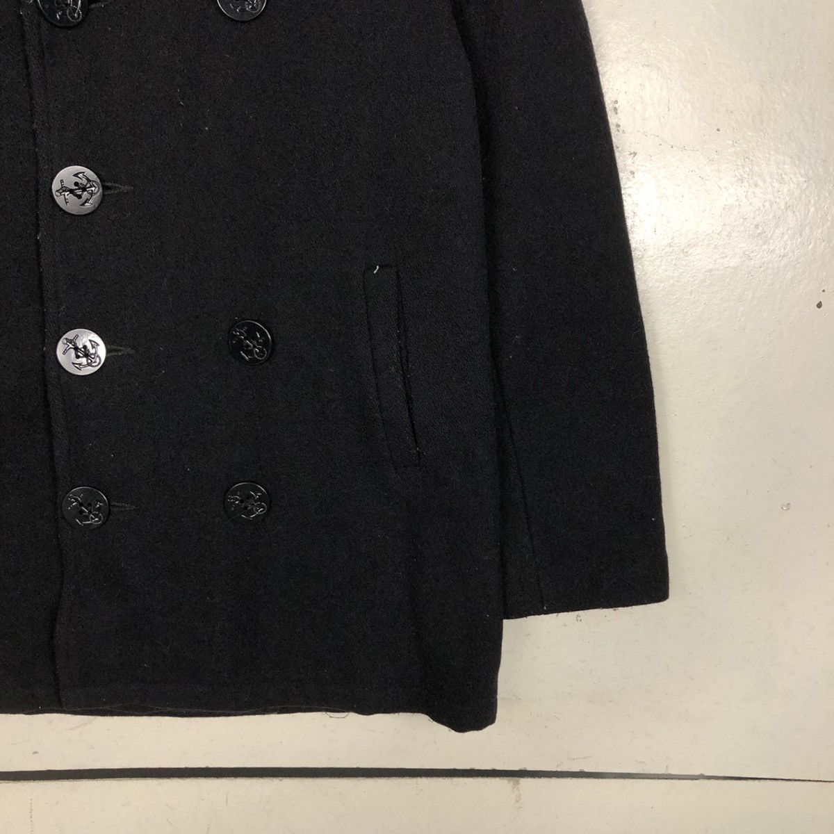 Japanese Brand 📌Vintage Wool Peacoat Usa Double Breast Issey Miyake Size US L / EU 52-54 / 3 - 7 Thumbnail