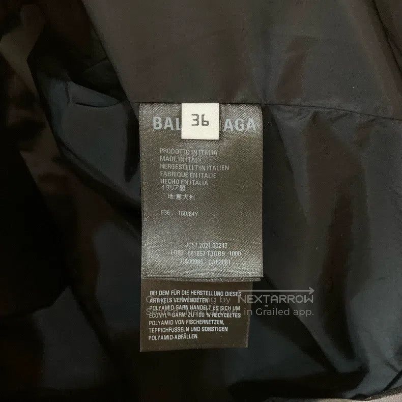Balenciaga Balenciaga Black Printed Logo Zip-Up Jacket Size XS / US 0-2 / IT 36-38 - 7 Thumbnail