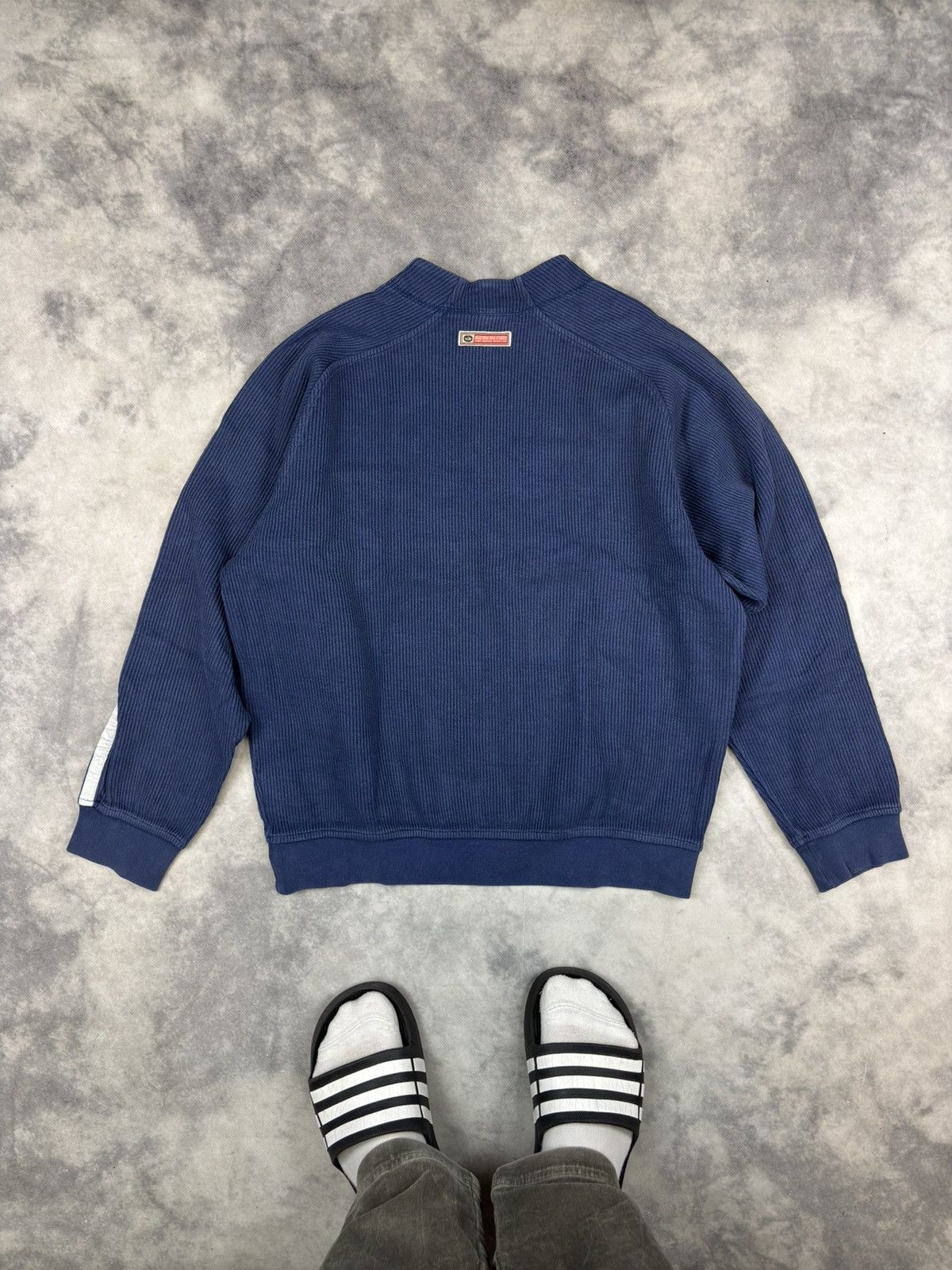 Nike Vintage Y2K Nike Small Swoosh Logo Ribbed Sweatshirt Size US M / EU 48-50 / 2 - 5 Thumbnail