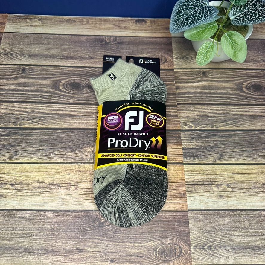 Footjoy FootJoy Men's ProDry Advanced Low Cut Golf Socks 2 Pack NWT Size ONE SIZE - 1 Thumbnail