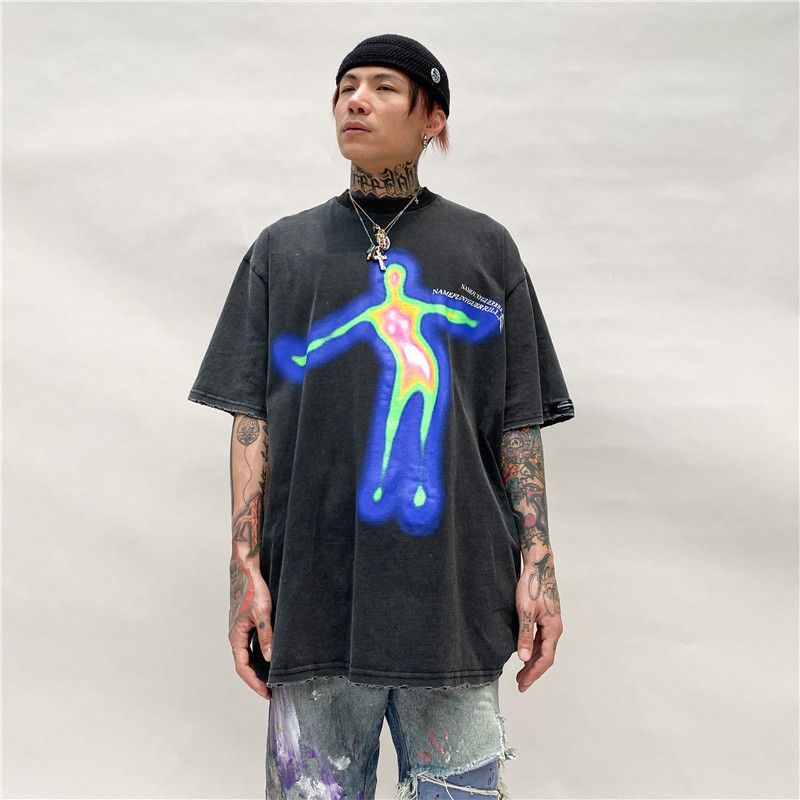 Japanese Brand × Vintage Distorted Portrait T-shirt Size US XL / EU 56 / 4 - 3 Thumbnail