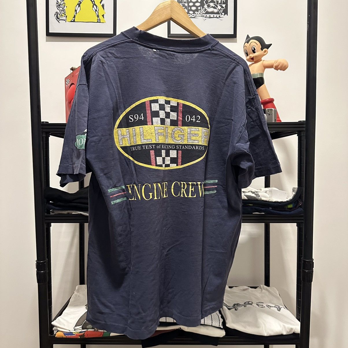 Tommy Hilfiger × Vintage HILFIGER ENGINE CREW Size US L / EU 52-54 / 3 - 2 Thumbnail