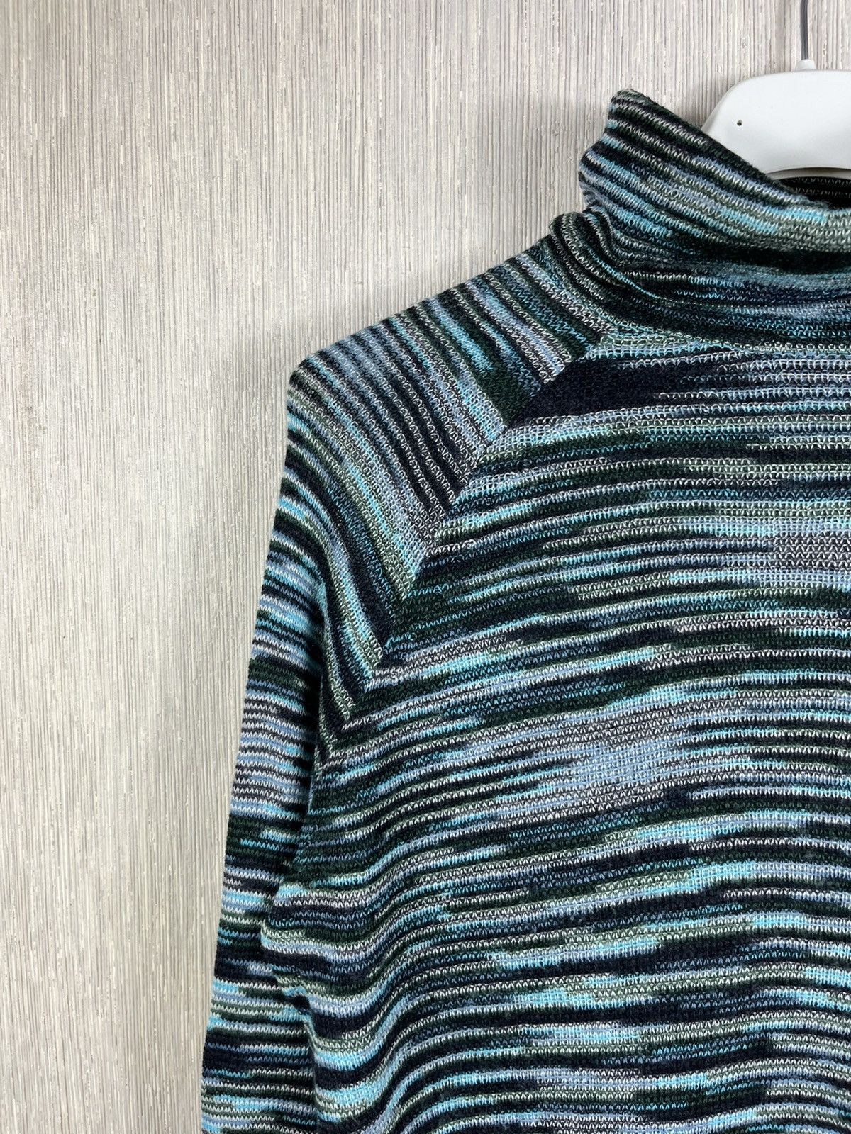 Missoni Missoni wool colorful thin sweater turtleneck patterned Size M / US 6-8 / IT 42-44 - 5 Thumbnail