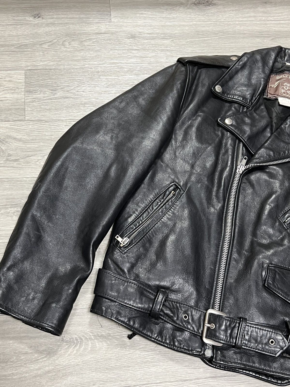 Vintage Vintage men’s leather motorcycle jacket Size US L / EU 52-54 / 3 - 3 Thumbnail