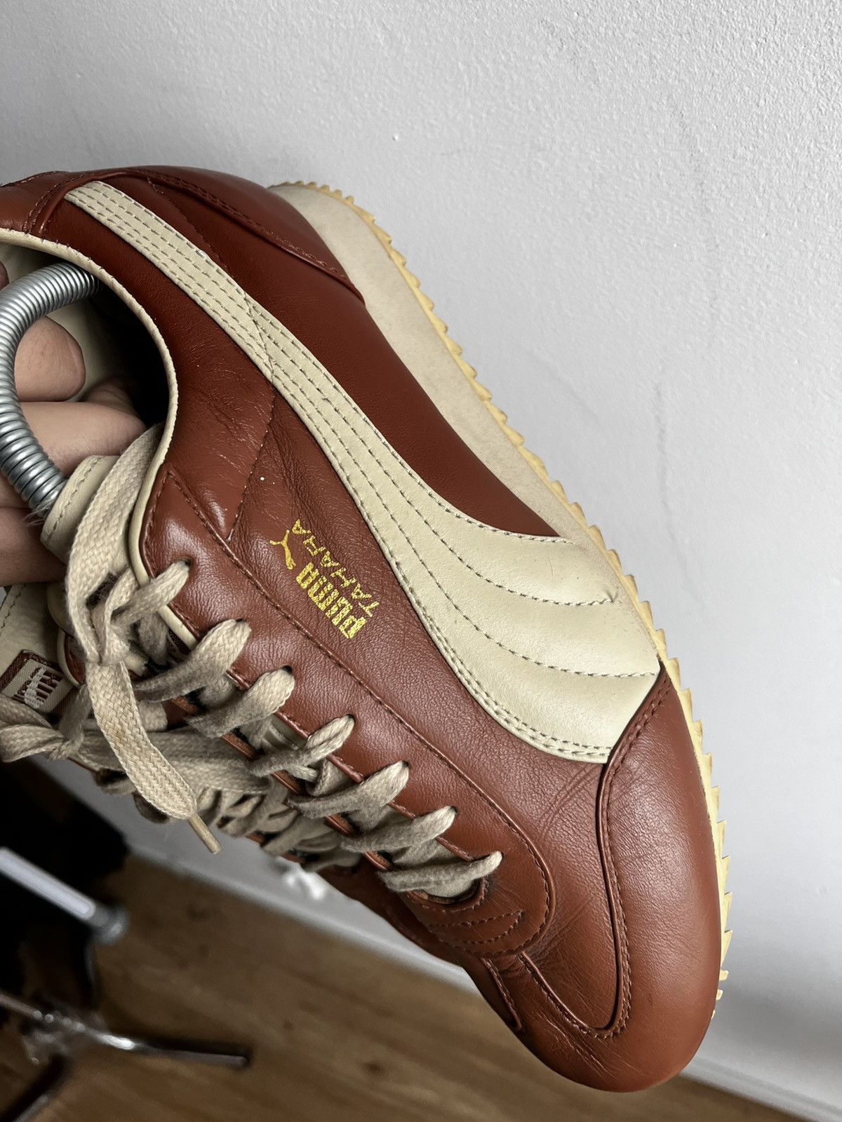 Puma × Vintage Brown beige Puma Tahara 43 leather Size US 10 / EU 43 - 8 Thumbnail