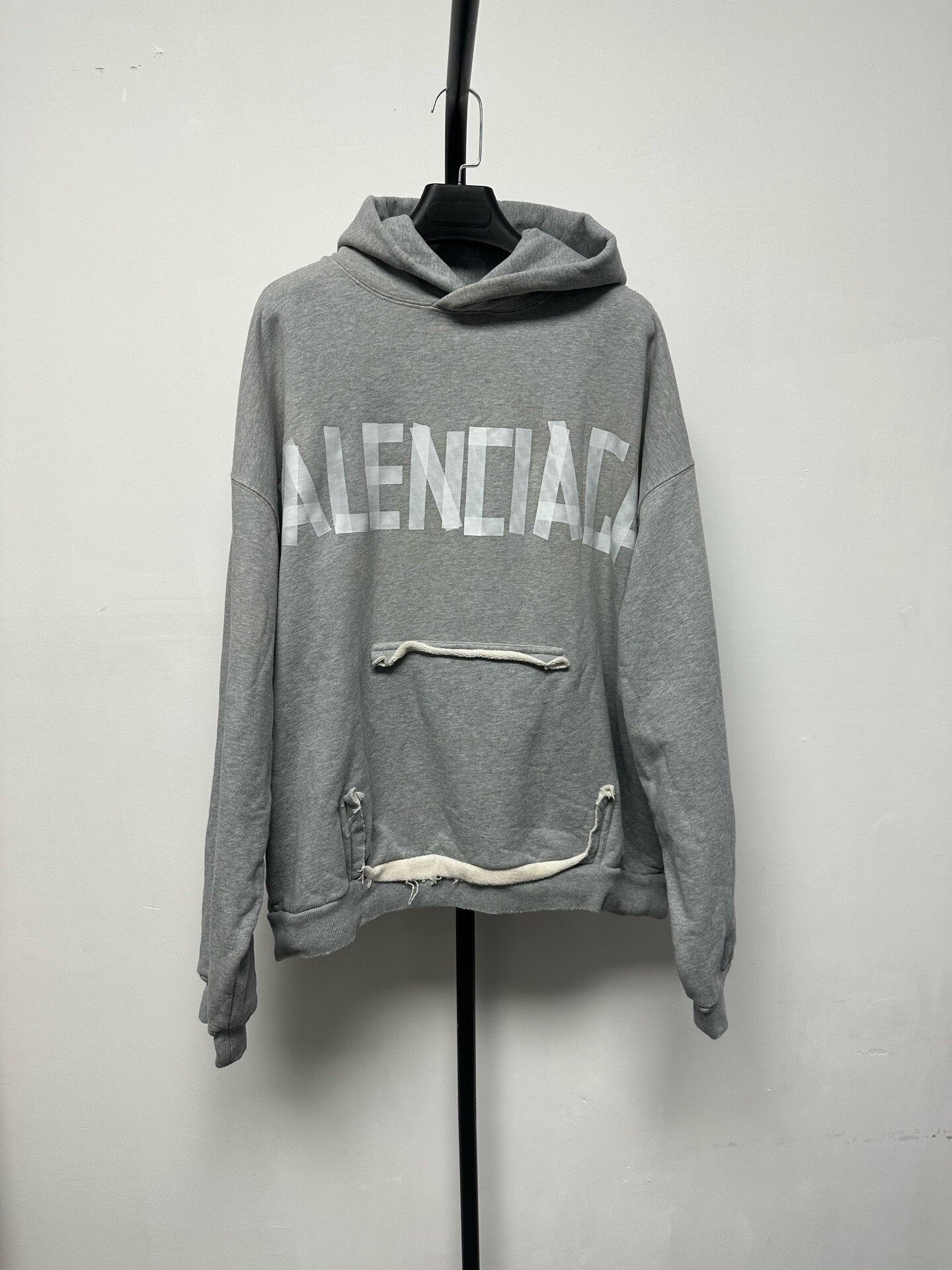 Balenciaga Balenciaga Retro Gray Hoodie S Women Size S / US 4 / IT 40 - 1 Thumbnail