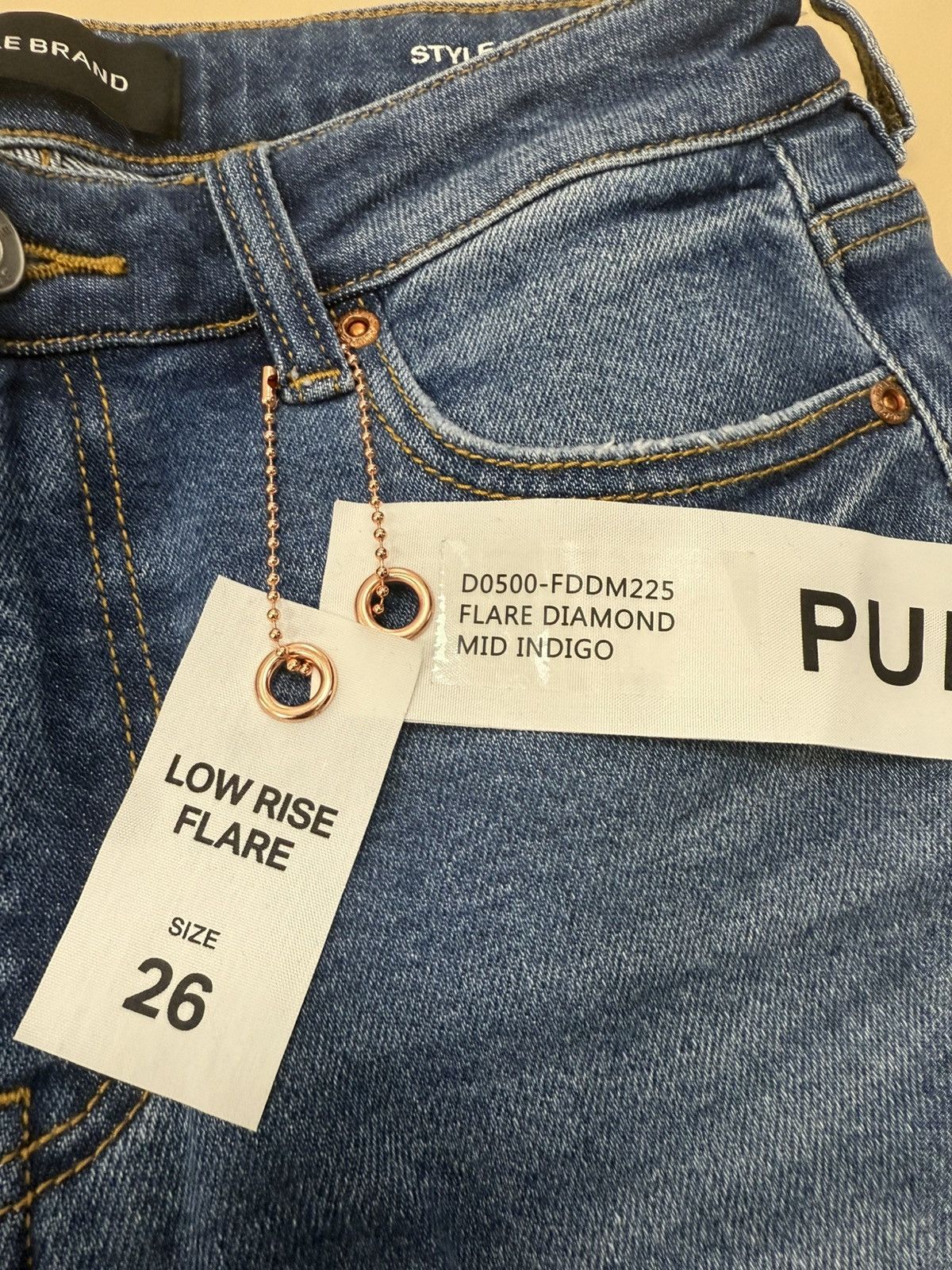 Other Purple Brand Flare Diamond Jeans Size 26" / US 2 / IT 38 - 2 Thumbnail