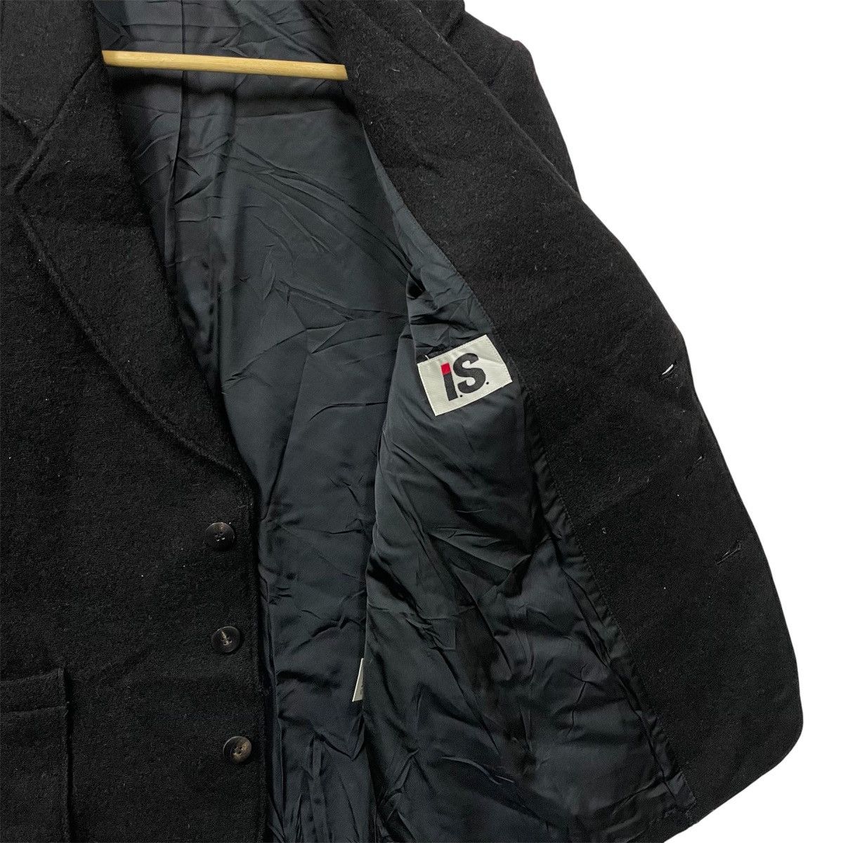 Issey Miyake Super black vintage 90s Issey Miyake Wool brazel Size 40R - 4 Thumbnail