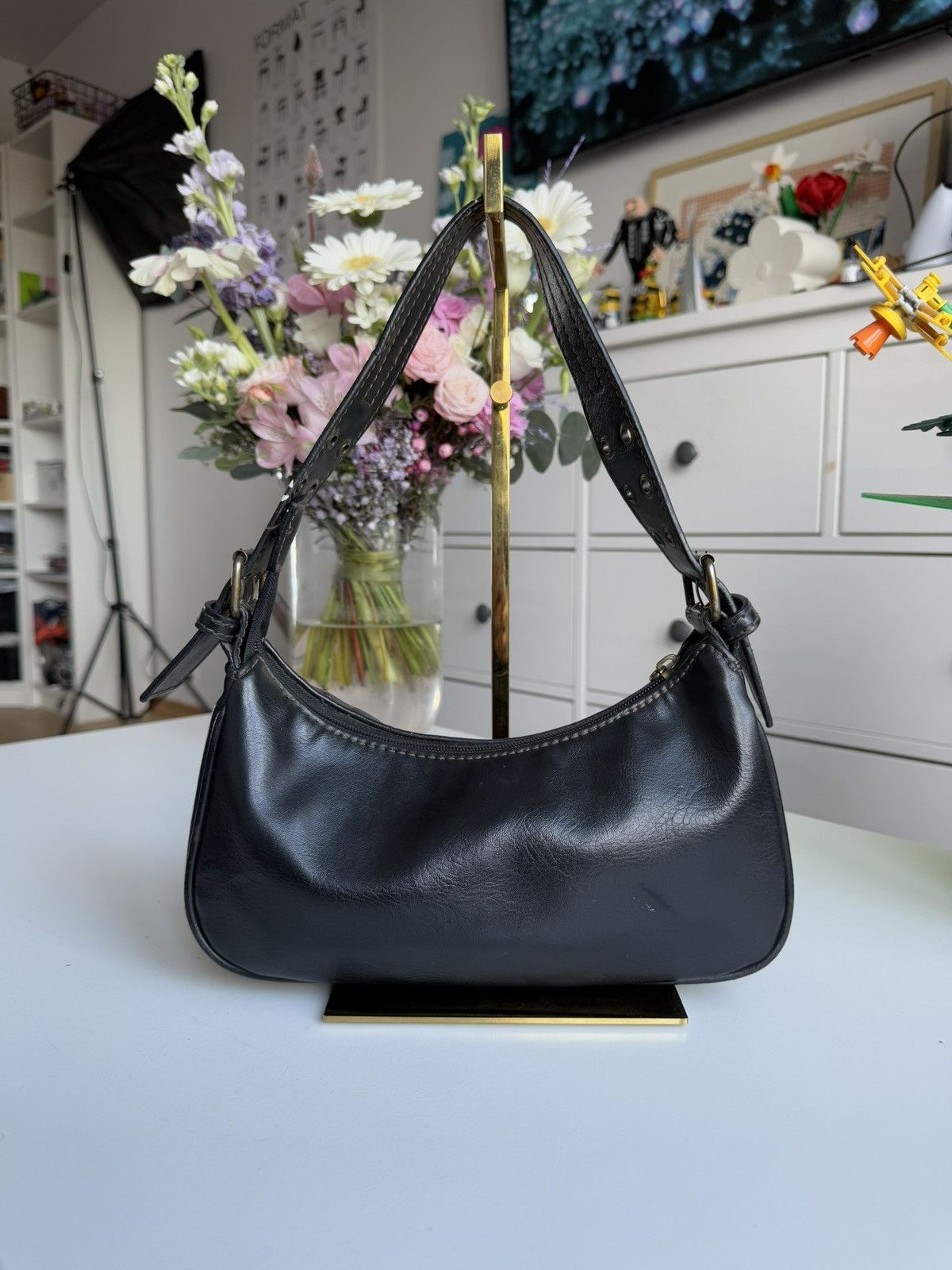Japanese Brand VIntage y2k leather shoulder hand bag avantgarde opium retro Size ONE SIZE - 2 Thumbnail