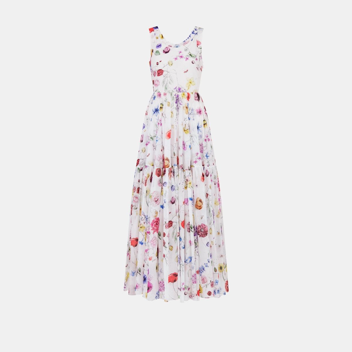 Dior o1bcso1str0225 Long Dress in Multicolor Size M / US 6-8 / IT 42-44 - 1 Preview